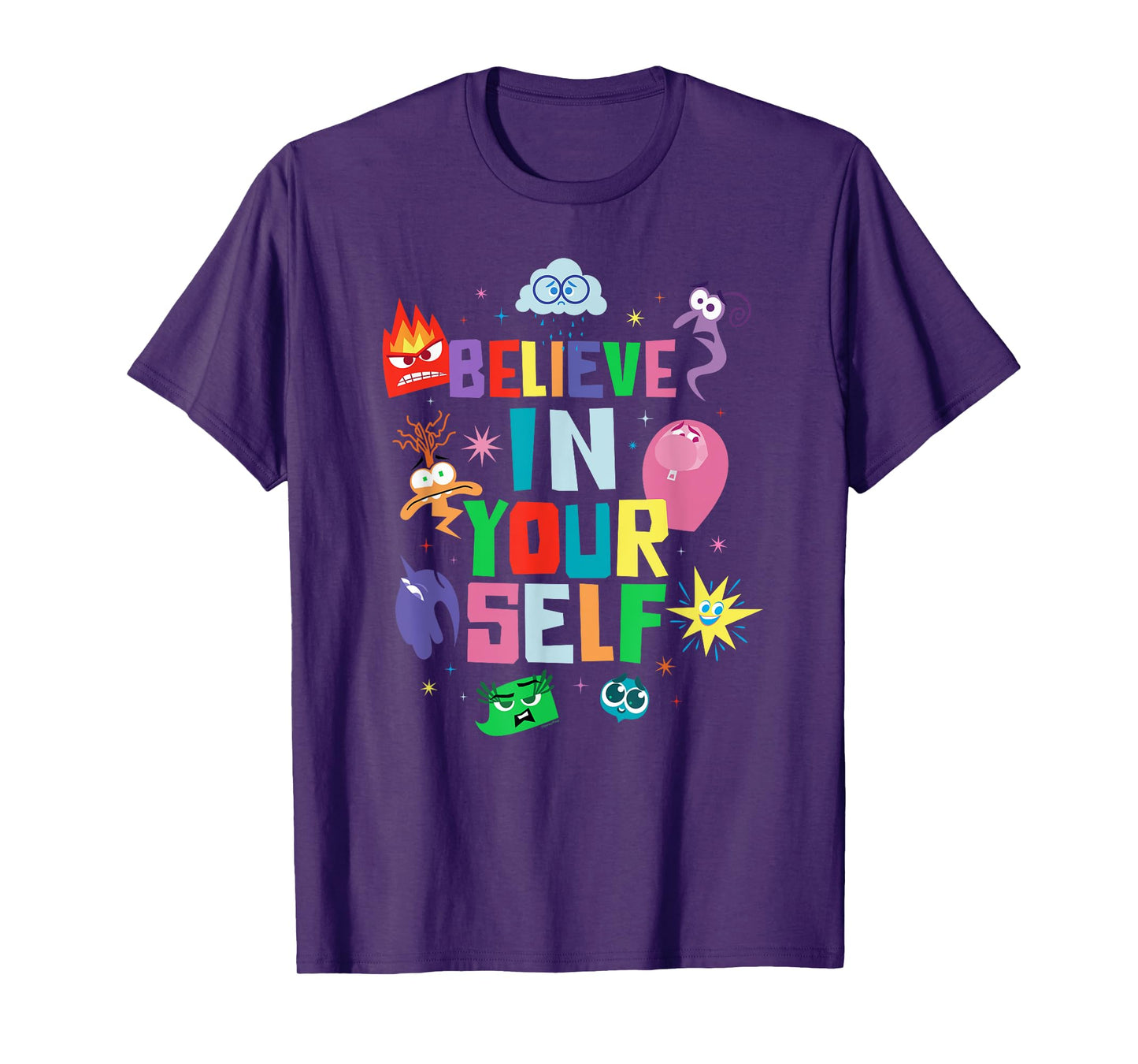 Disney and Pixar’s Inside Out 2 Emotions Believe in Yourself T-Shirt