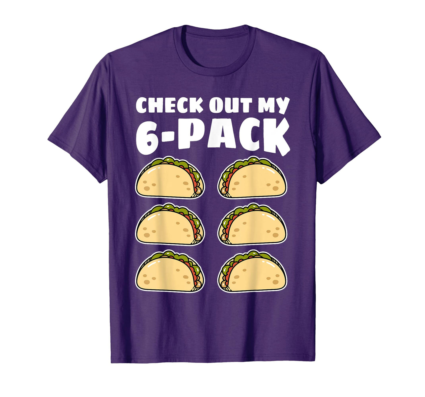 Funny Check Out My 6 Pack Taco Cinco de Mayo Boys Men T-Shirt