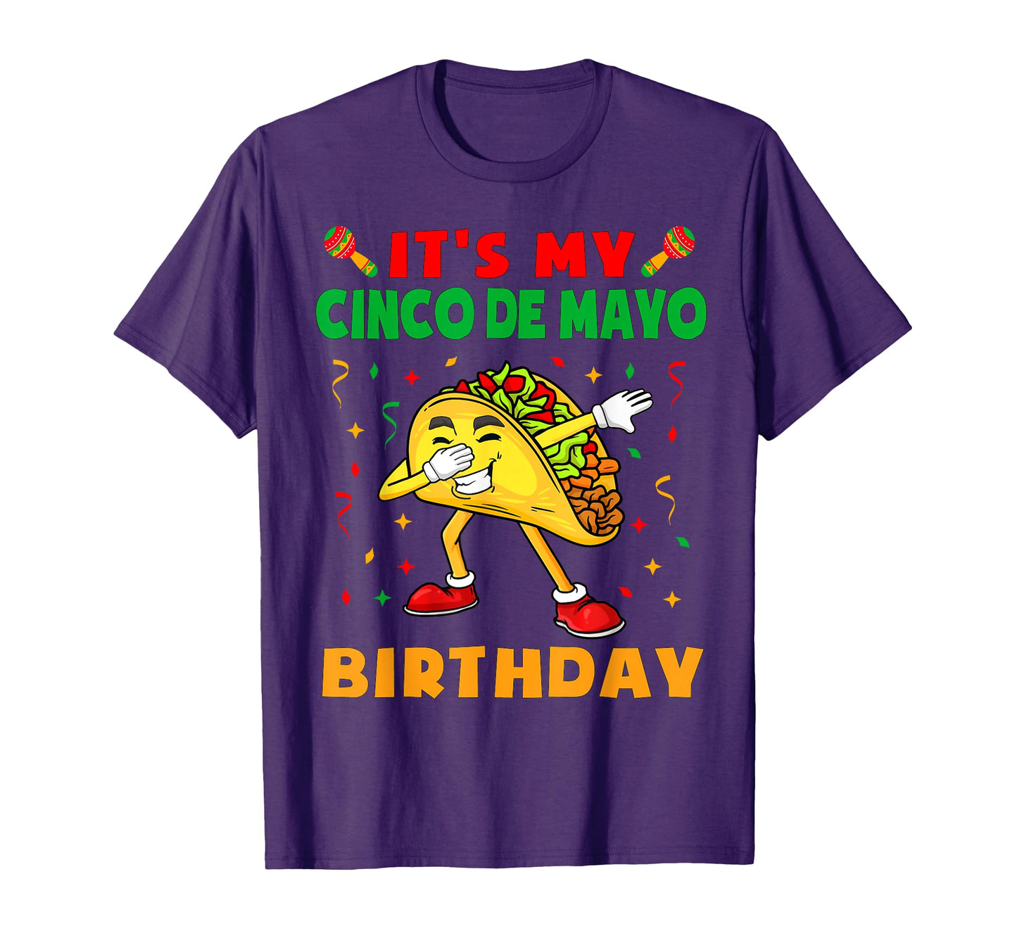 It's My Cinco De Mayo Birthday Funny Taco Party Kids Boys T-Shirt
