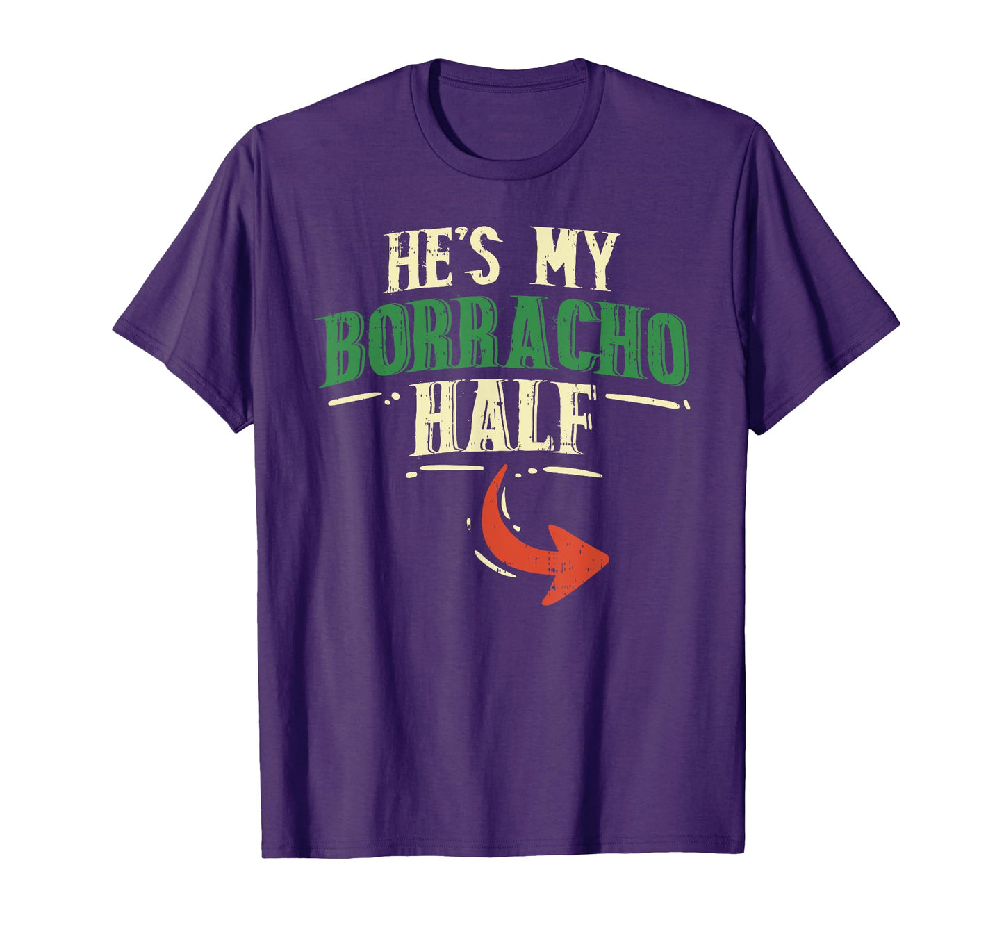 Hes My Borracho Half Couple Matching Cinco De Mayo Mexican T-Shirt