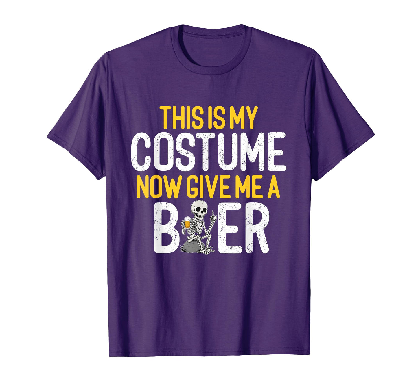 This is My Costume Beer Lover Skeleton Drinking Halloween T-Shirt