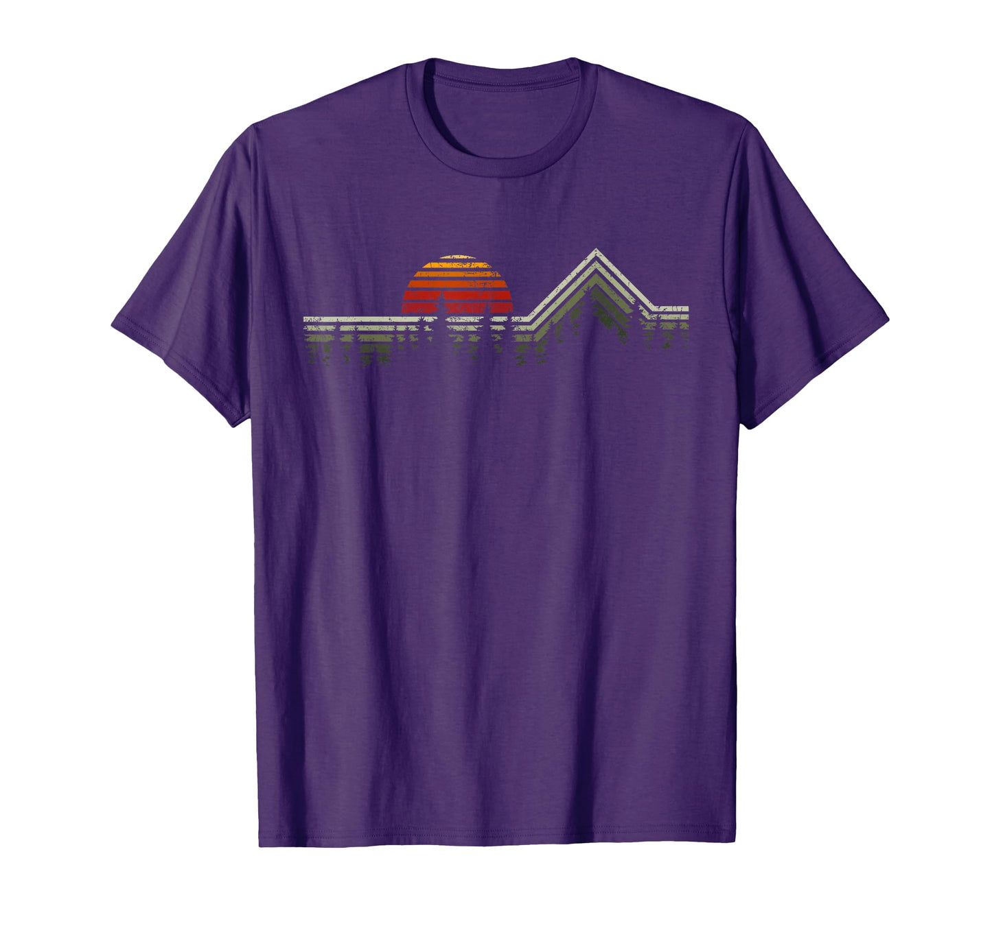 Outdoor Travel Nature Designs Unisex-Adults Retro Nature Hiking T-Shirt - Black, Small