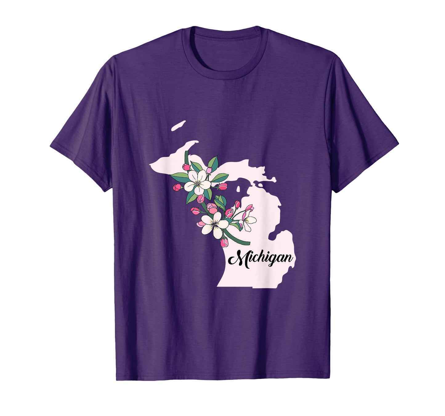 Michigan Flower Apple Blossom T-Shirt