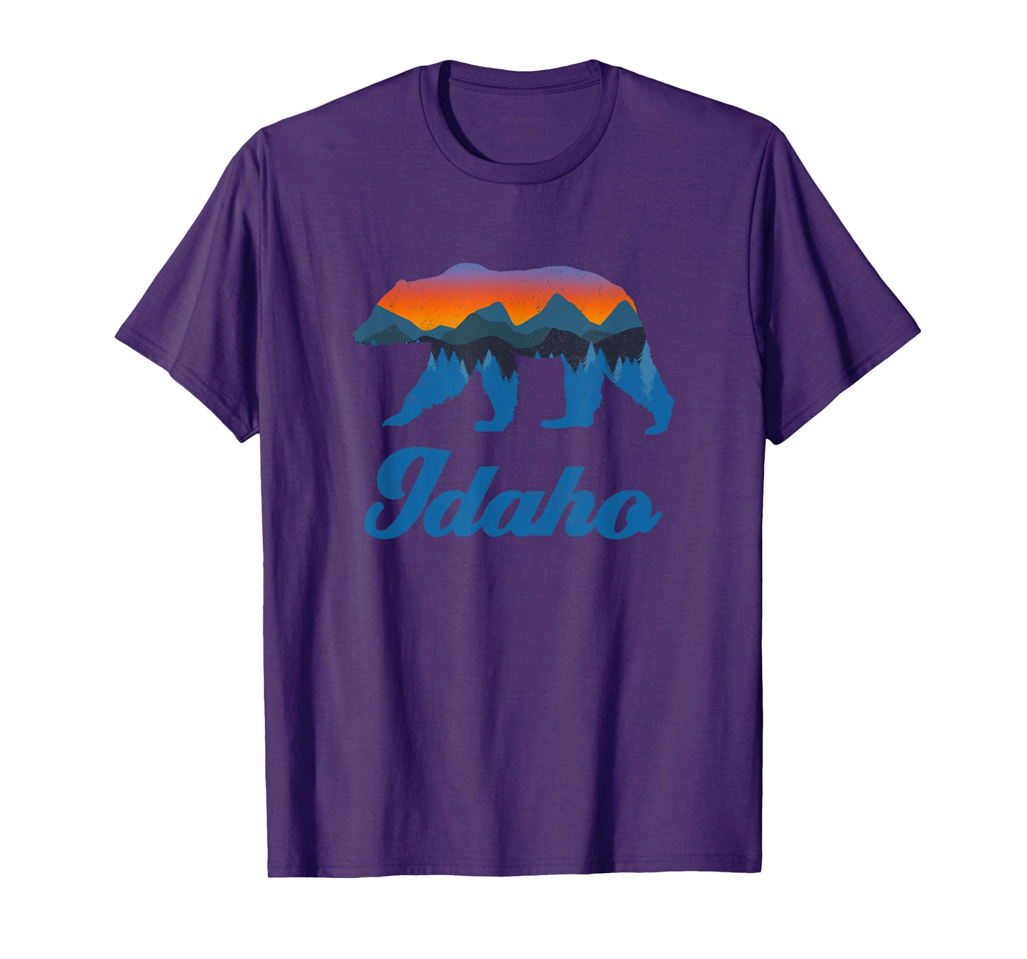 Vintage Idaho Power Bear Forest Grizzly Proud Outdoor Scenic T-Shirt
