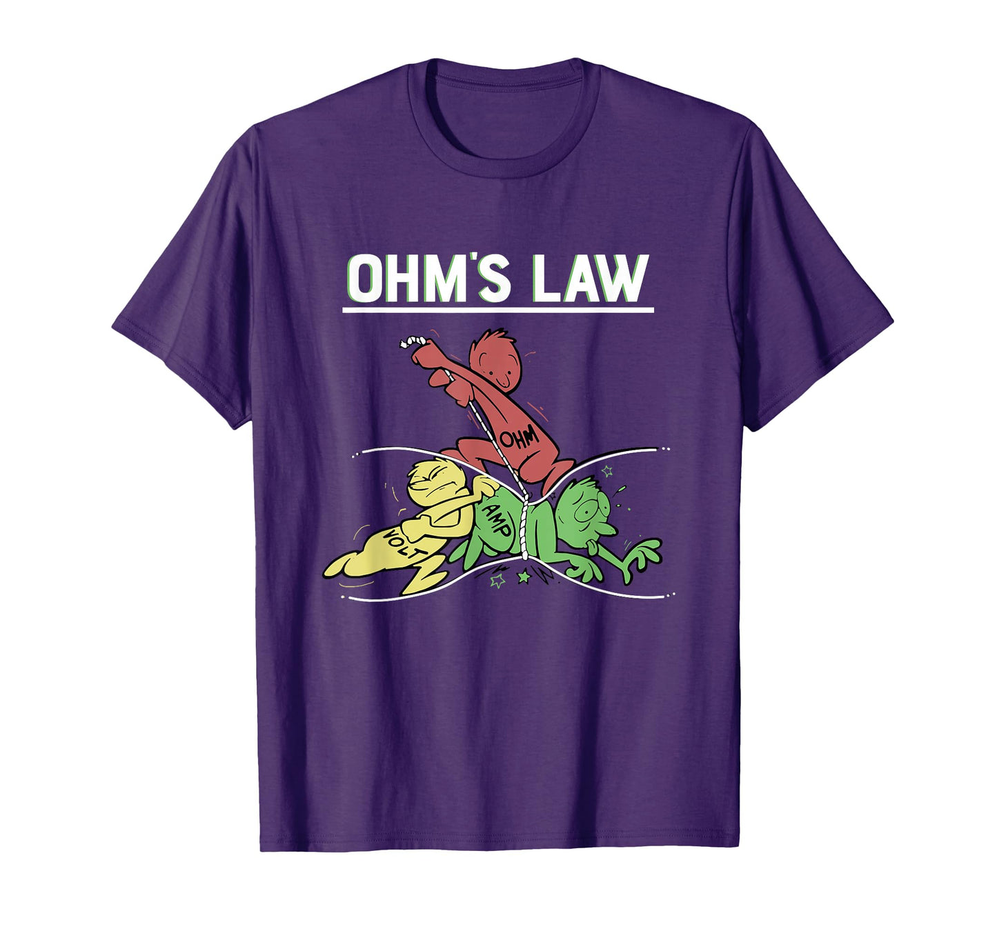 Ohms Law Funny Shirt.Electrical Electronics Engineer Funny T T-Shirt