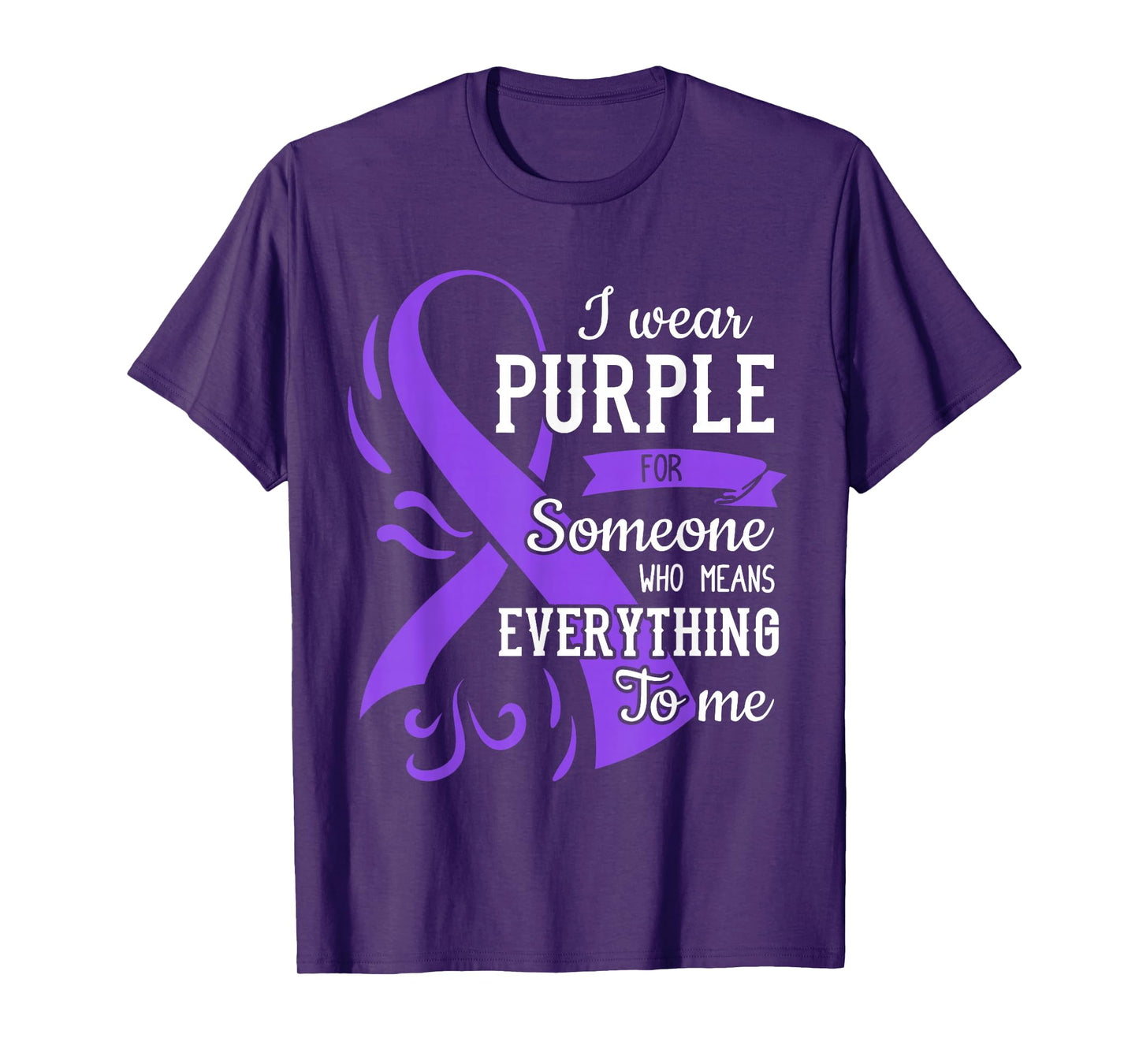 Everything To Me Epilepsy Day Purple Ribbon Epileptic T-Shirt