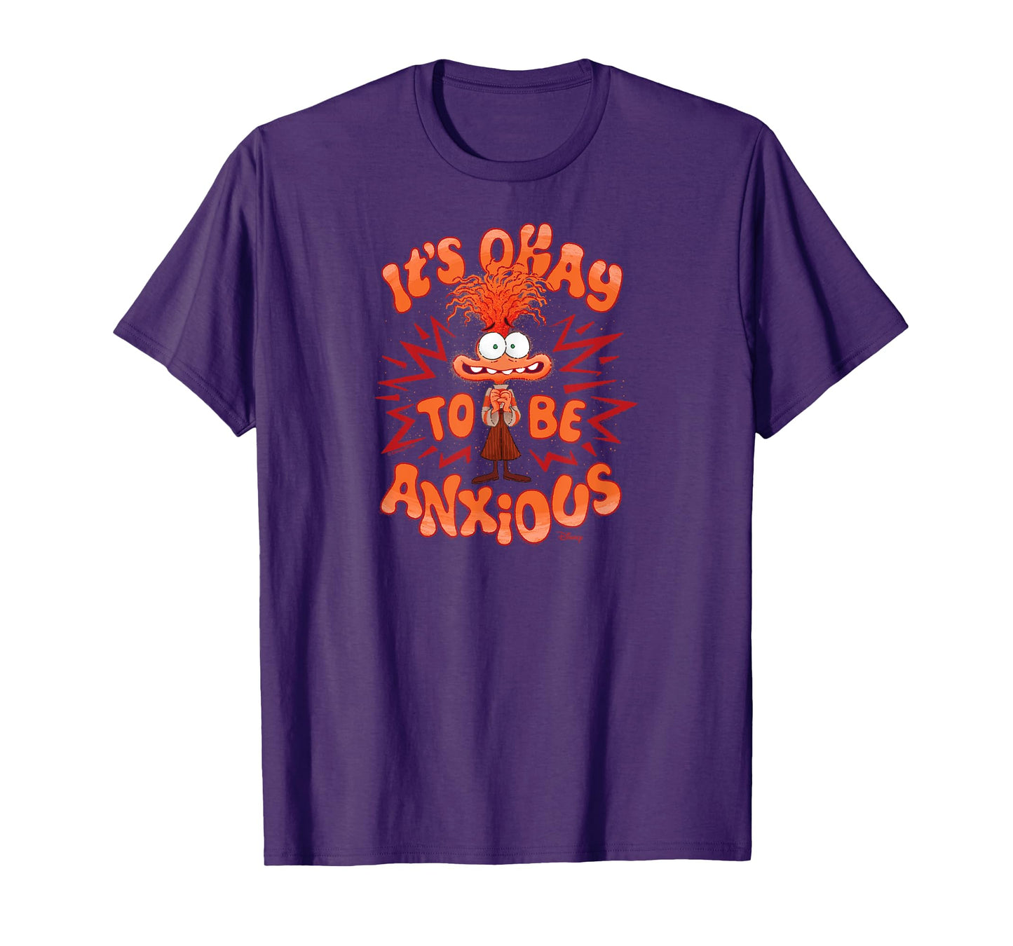 Inside Out 2 - Anxiety Character It's Okay To Be Anxious T-Shirt