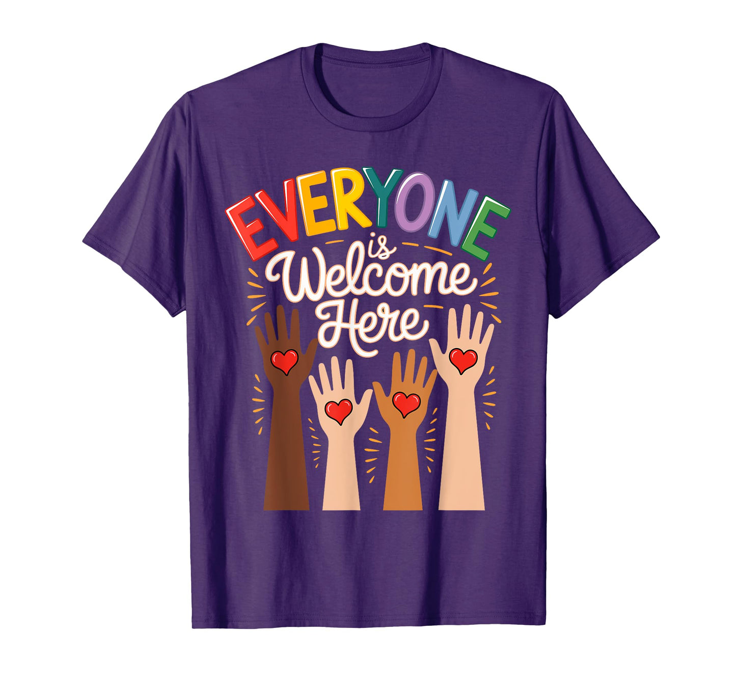Everyone Is Welcome Here Idaho Teacher T-Shirt