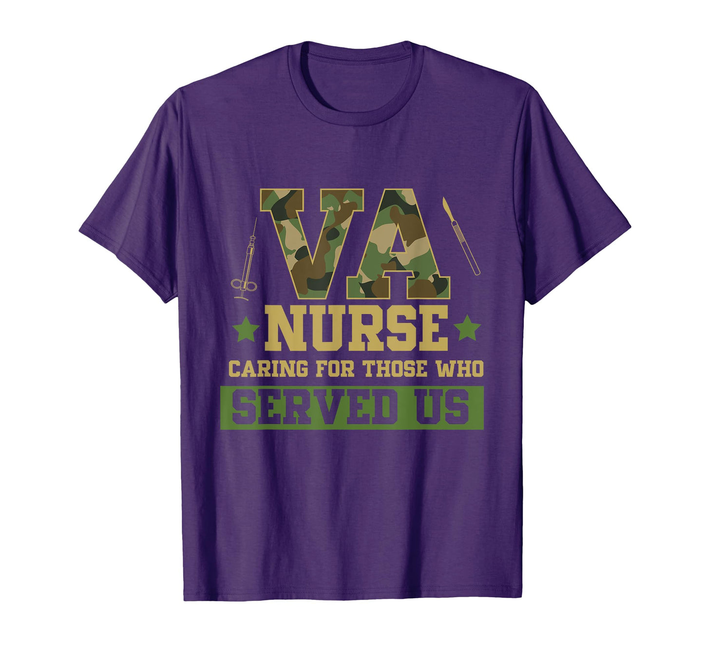VA Nurse Veterans Day Family Patriotic Nursing Scrub T-Shirt