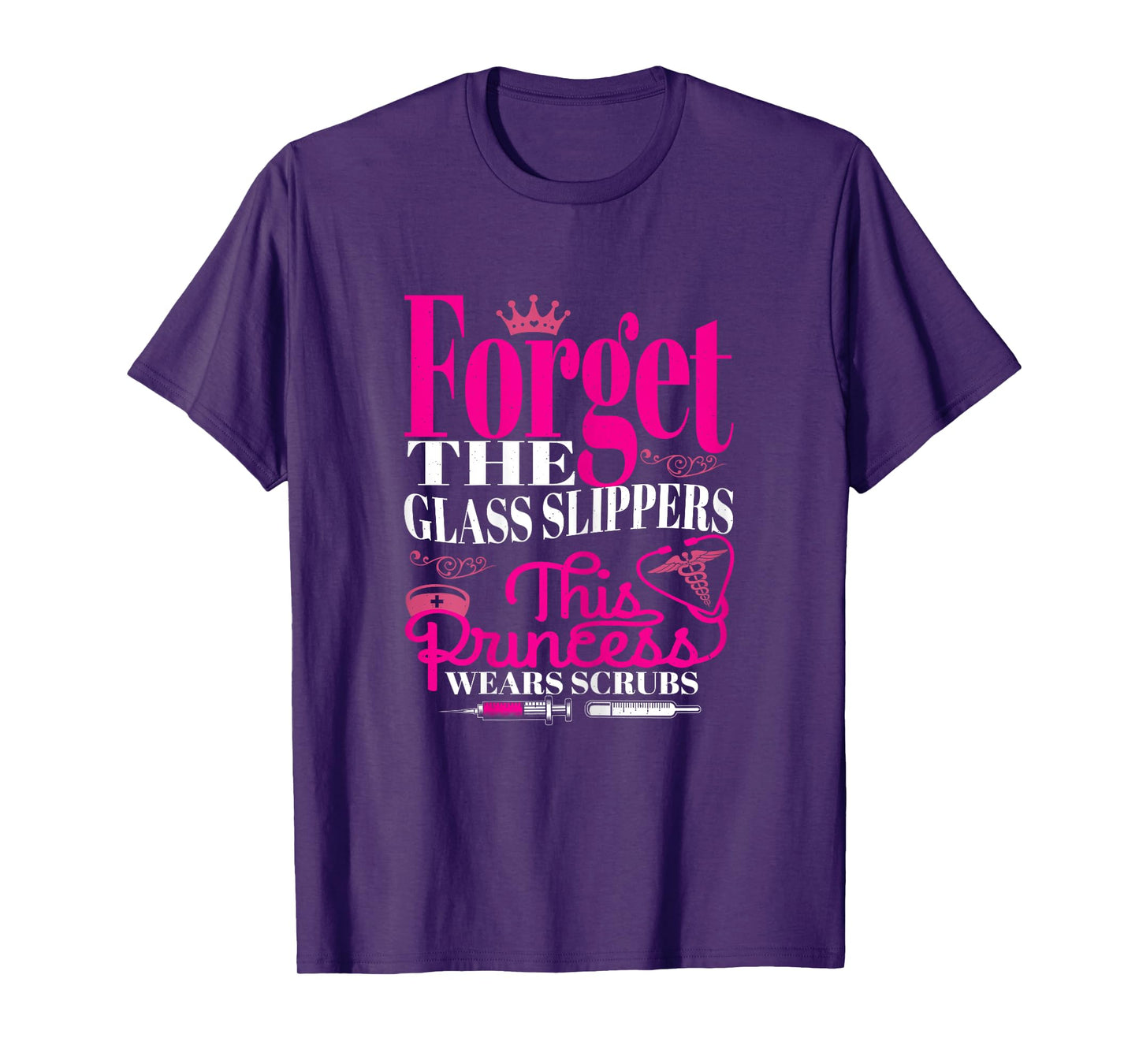 Funny Princess Nursing Lover Scrubs Graphic for Women Nurse T-Shirt