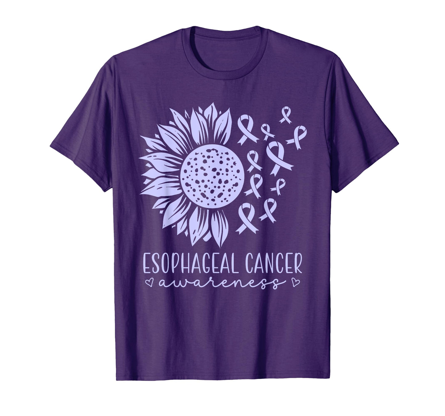 Esophageal Cancer Awareness Womens Support Crew T-Shirt