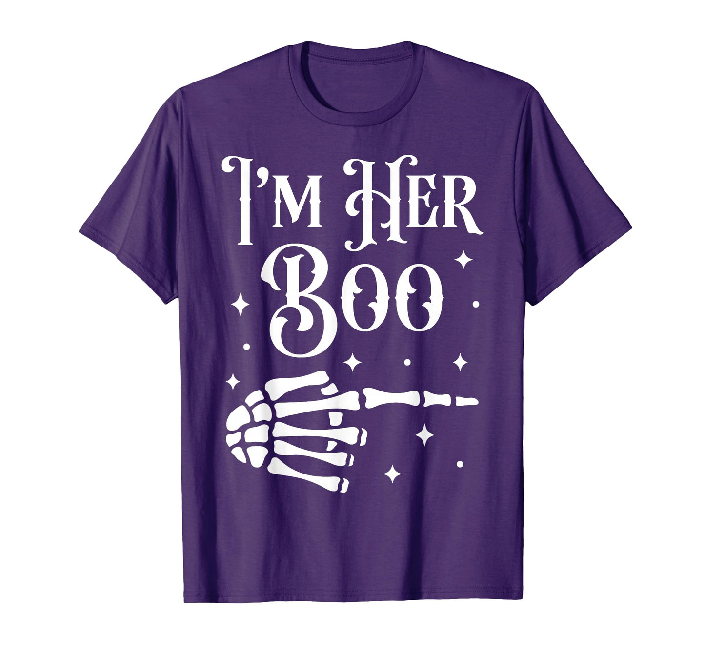 I’m Her Boo I’m His Ghoul Funny Halloween Matching Couples T-Shirt