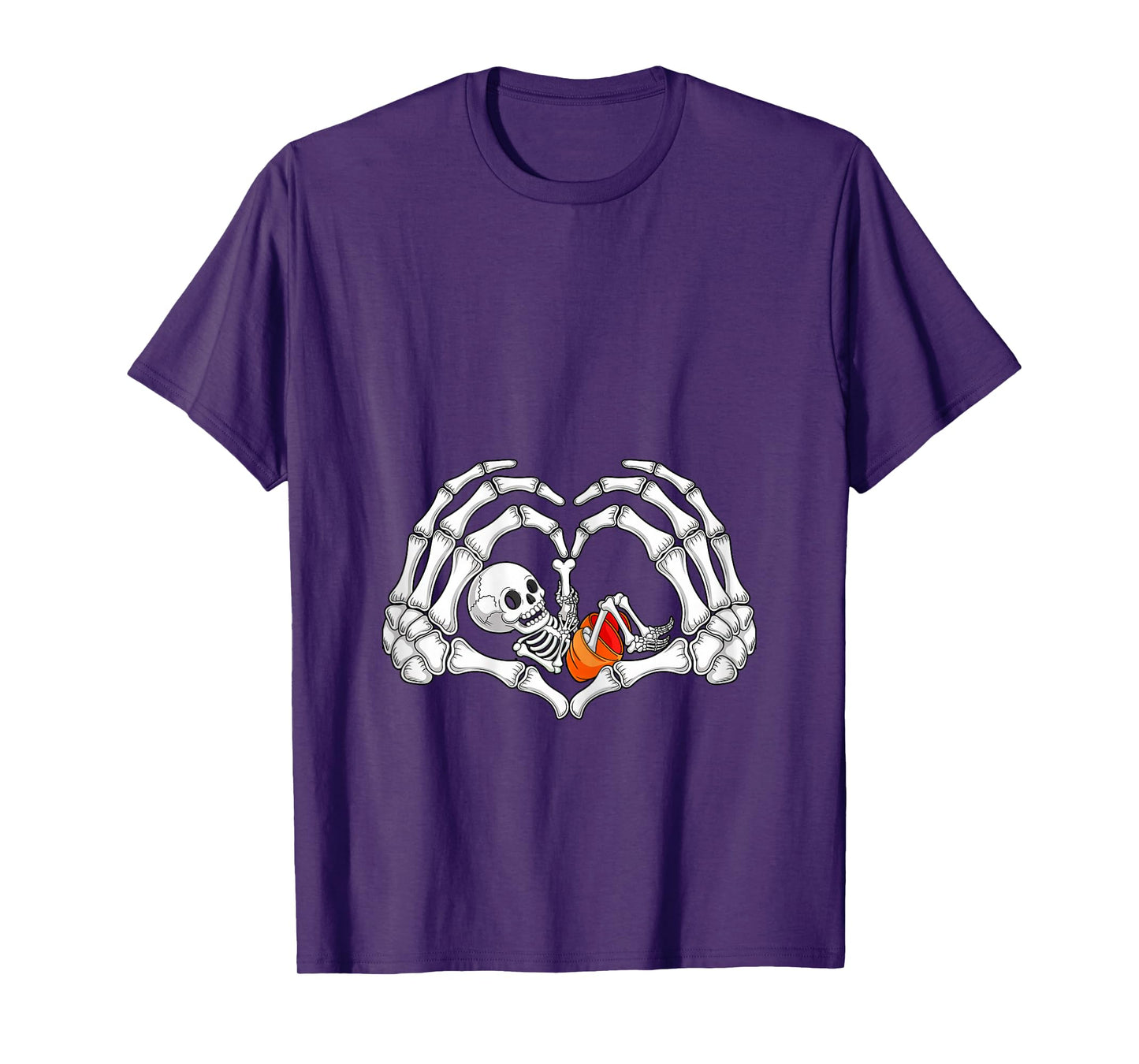 Halloween Skeleton Baby Maternity Pregnancy Announcement T-Shirt