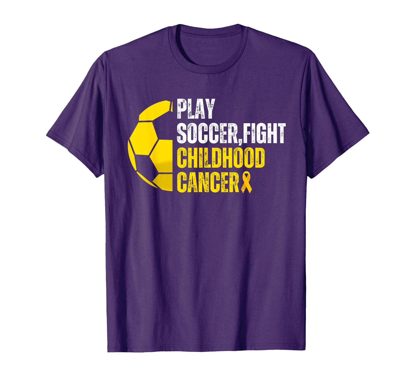Soccer Player Ball Lovers Support Childhood Cancer Awareness T-Shirt