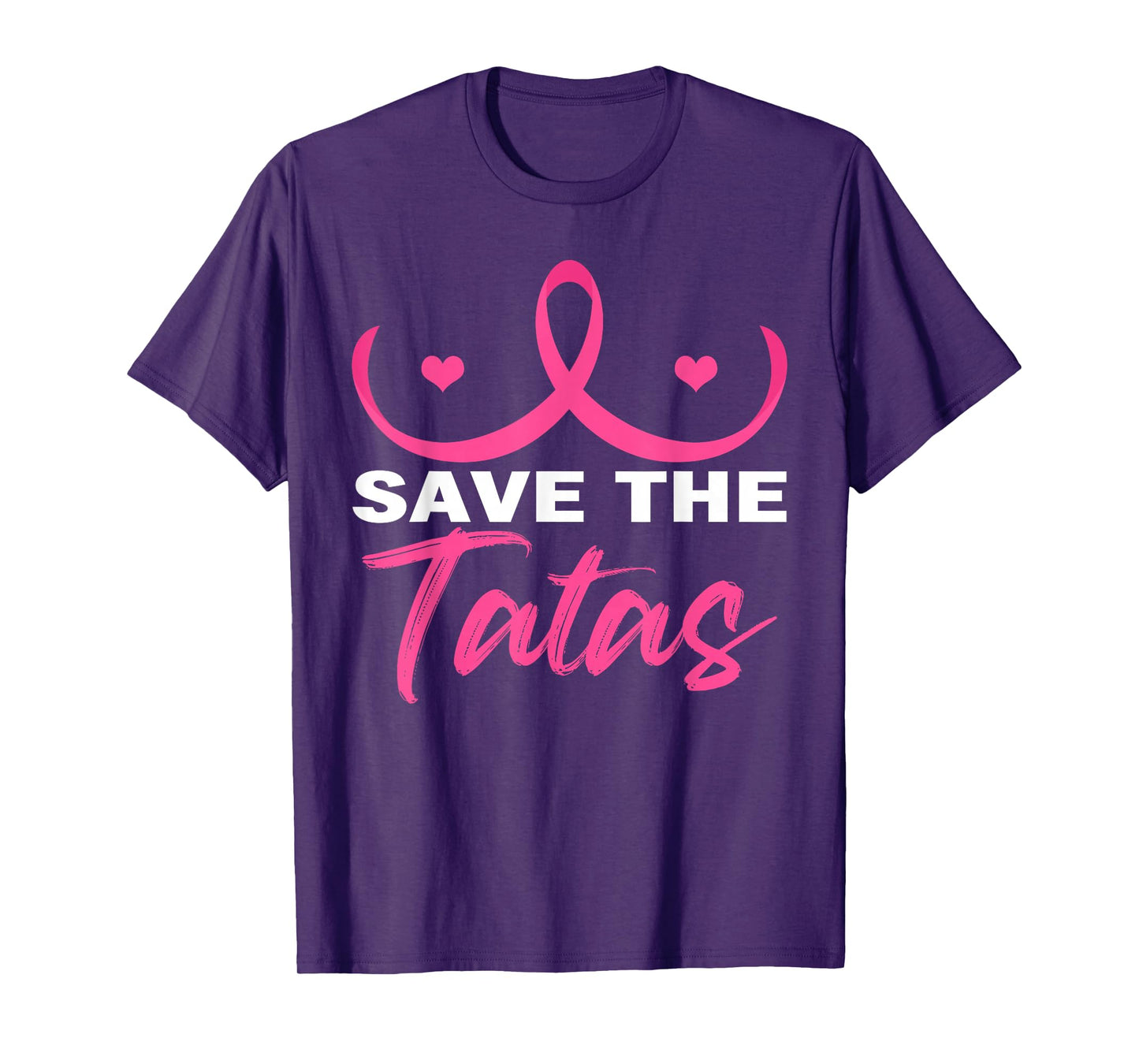 Save The Tatas Breast Cancer Awareness Day Pink Ribbon Boobs T-Shirt