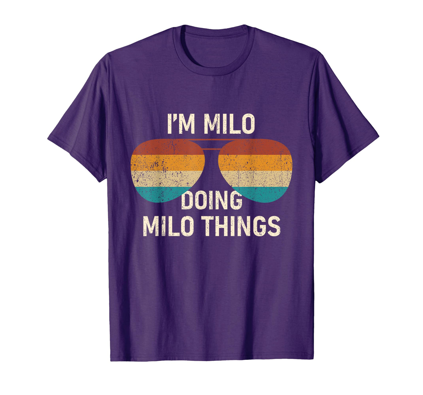 I'm Milo Doing Milo Things Retro Sunglass Personalized T-Shirt