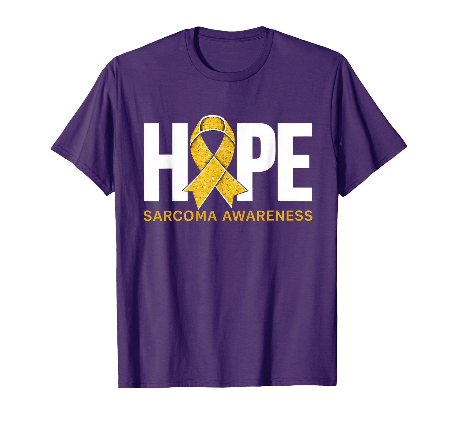 Sarcoma Cancer Awareness Month Hope Yellow Ribbon T-Shirt