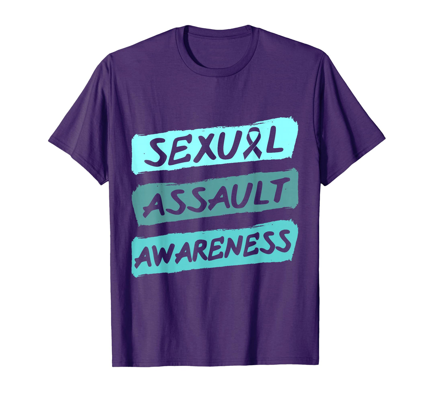 Sexual Assault Awareness Teal Ribbon T-Shirt