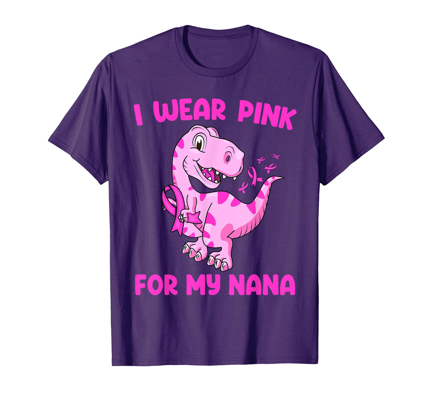 I Wear Pink For My Nana Breast Cancer Awareness Toddler Kids T-Shirt