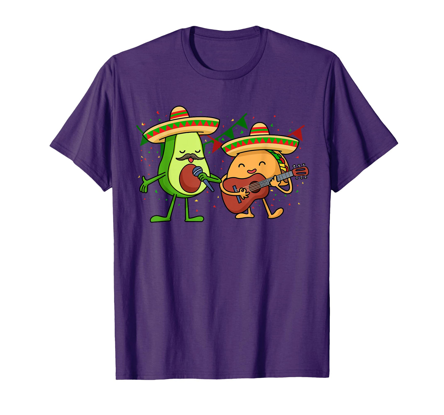 Let's Fiesta Avocado And Tacos Cinco de Mayo Mexican Party T-Shirt