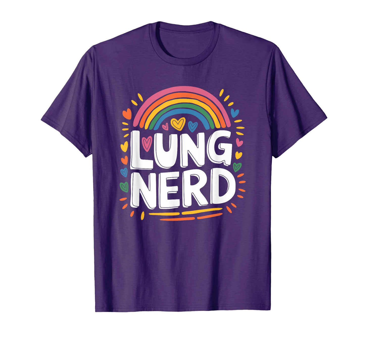 RT Respiratory Nurse Pulmonary Therapist, Lung Nerd T-Shirt