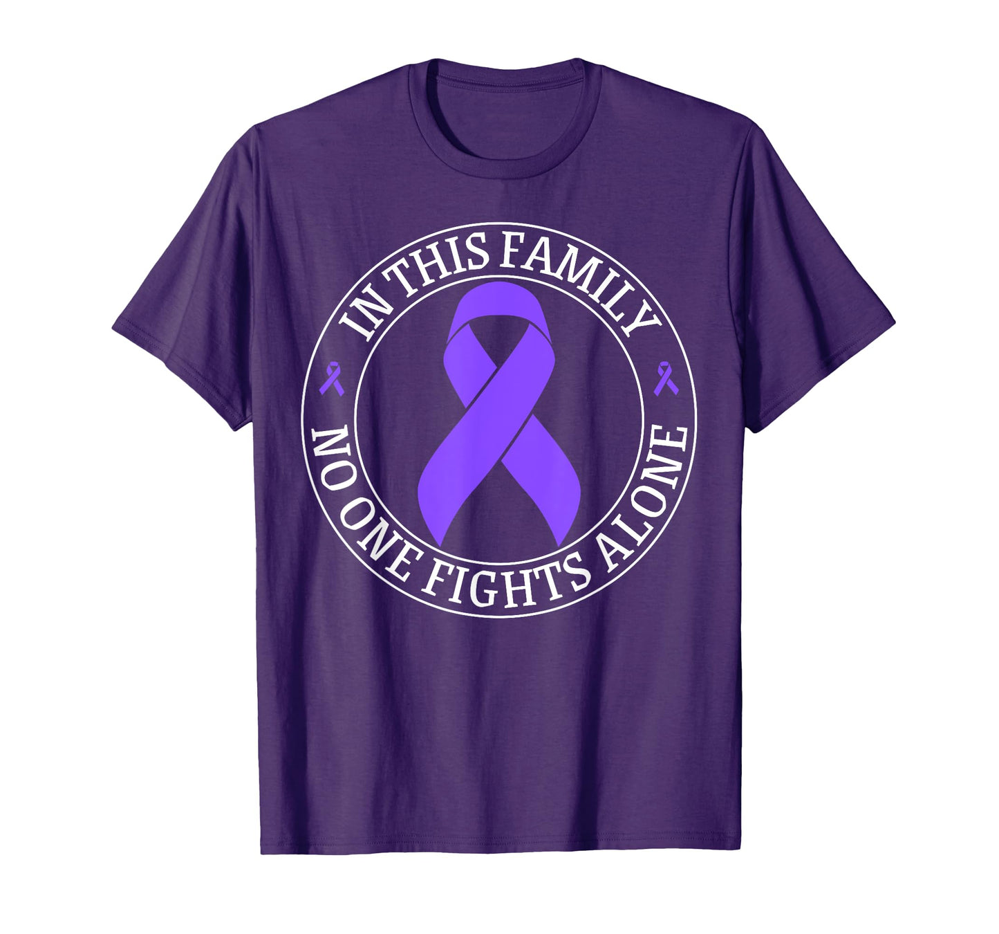In This Family no-one Fight Alone Hodgkin's Lymphoma Cancer T-Shirt