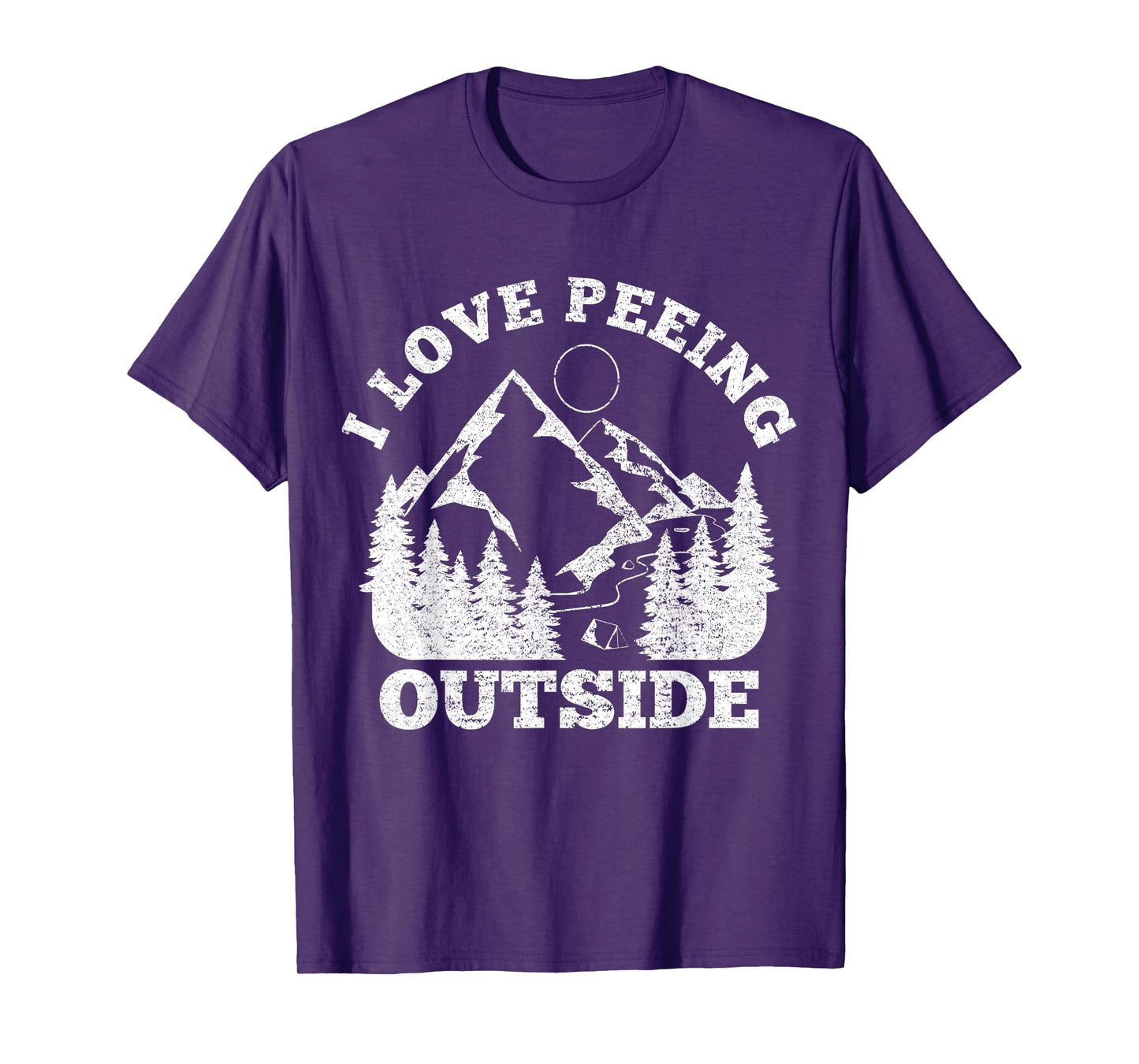 I Love Peeing Outside - Funny Hiking Camping Gift Outdoor T-Shirt