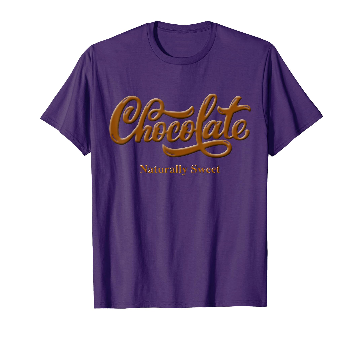 Chocolate Naturally Sweet Tee Proud-Black Woman T-Shirt