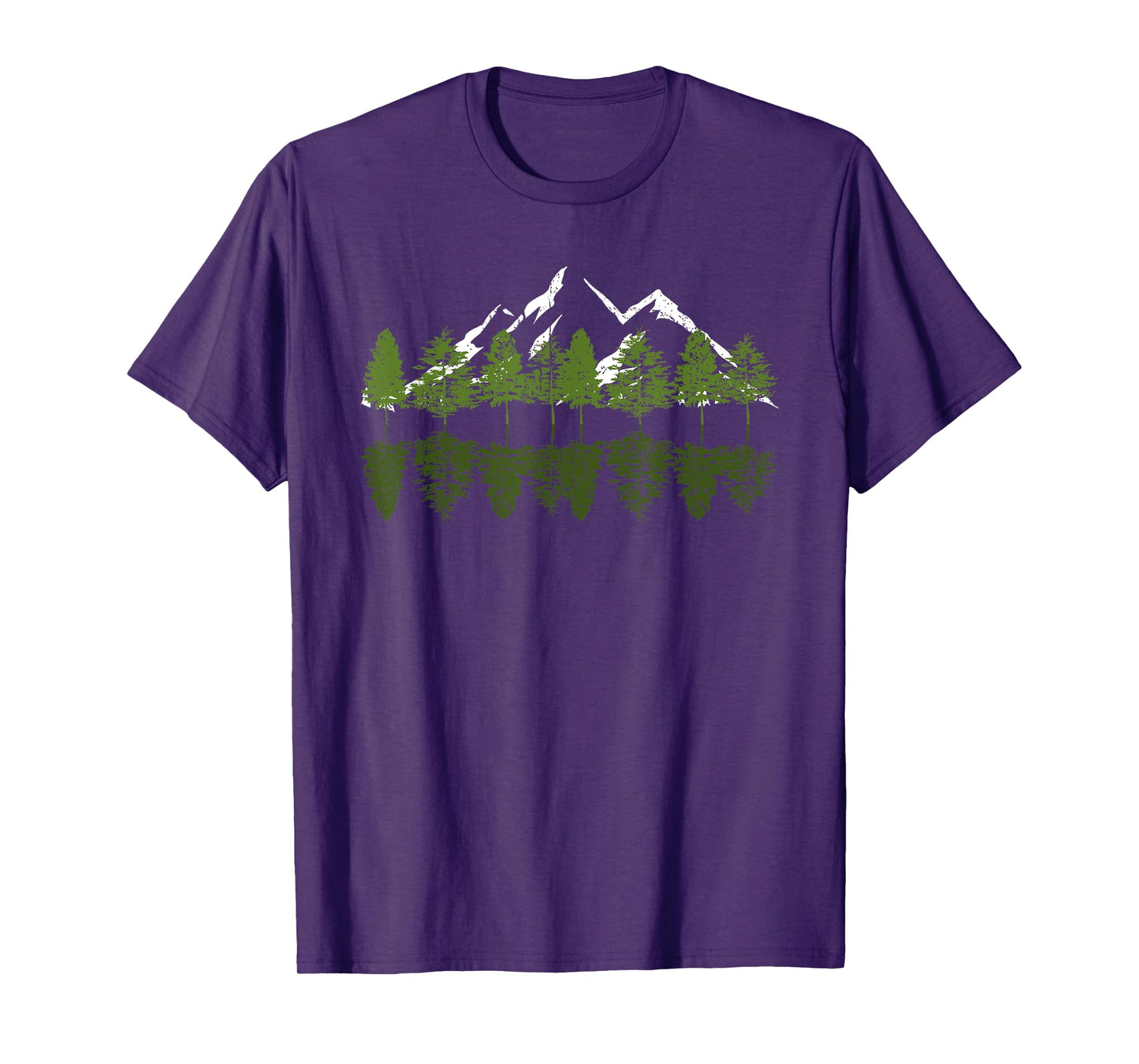 Mountain Trees Reflection Outdoor Forest Landscape Nature T-Shirt