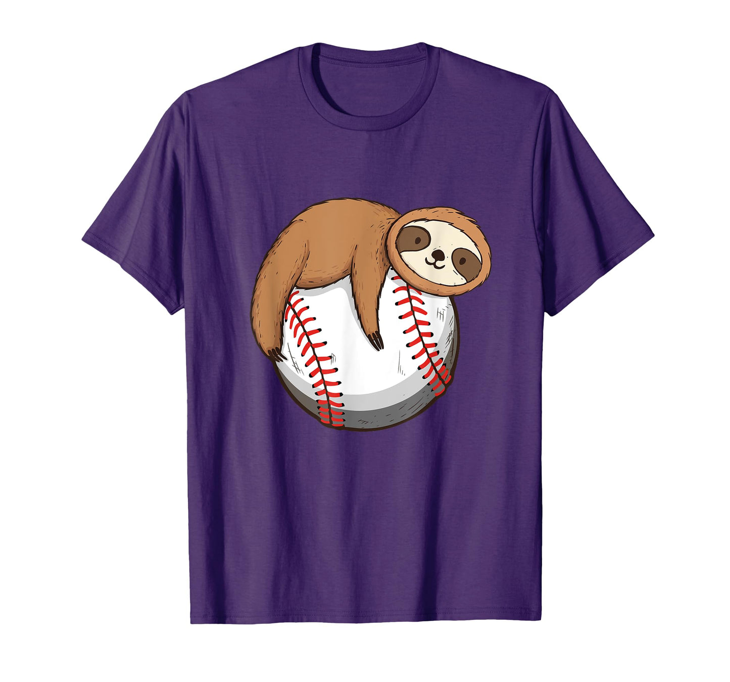 Sloth Baseball Player - Catcher Pitcher Animal Nature Lover T-Shirt