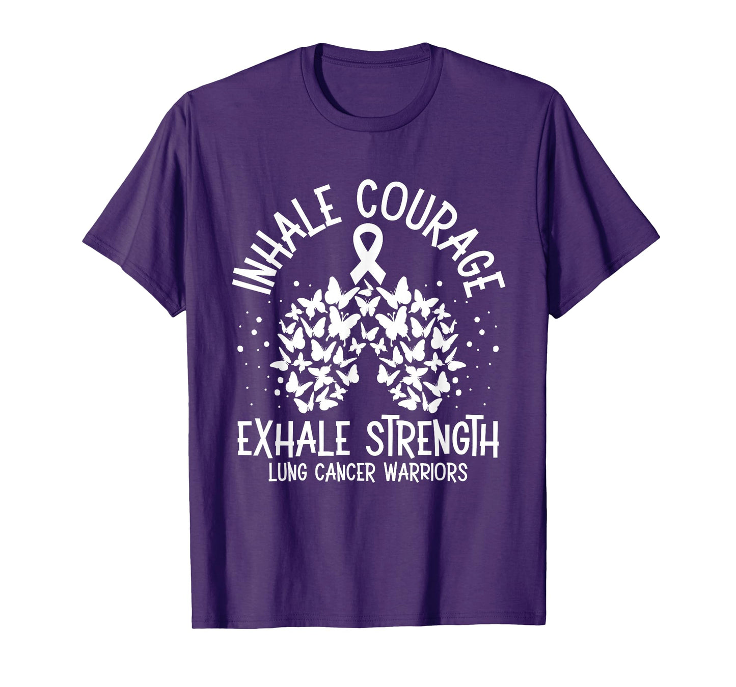 Wear White For Lung Cancer Awareness November Survivor T-Shirt