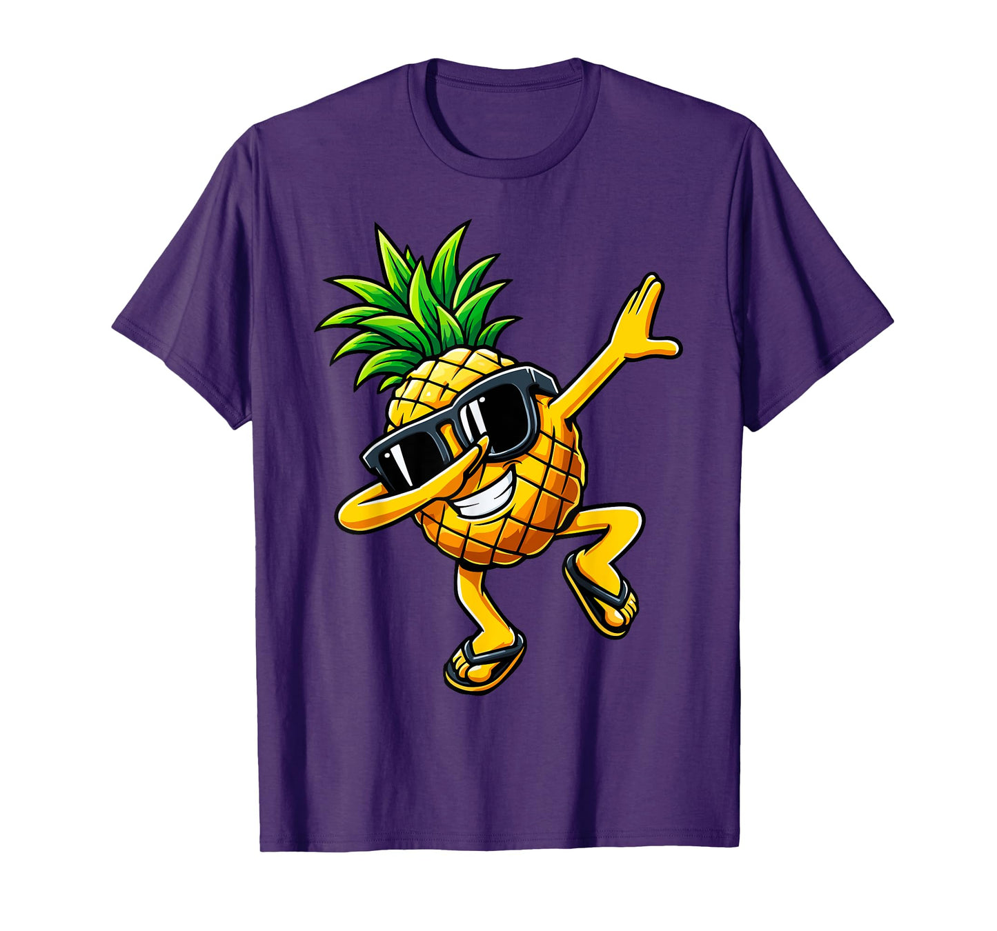 Dabbing Pineapple Sunglasses Hawaiian Aloha Beaches Hawaii T-Shirt