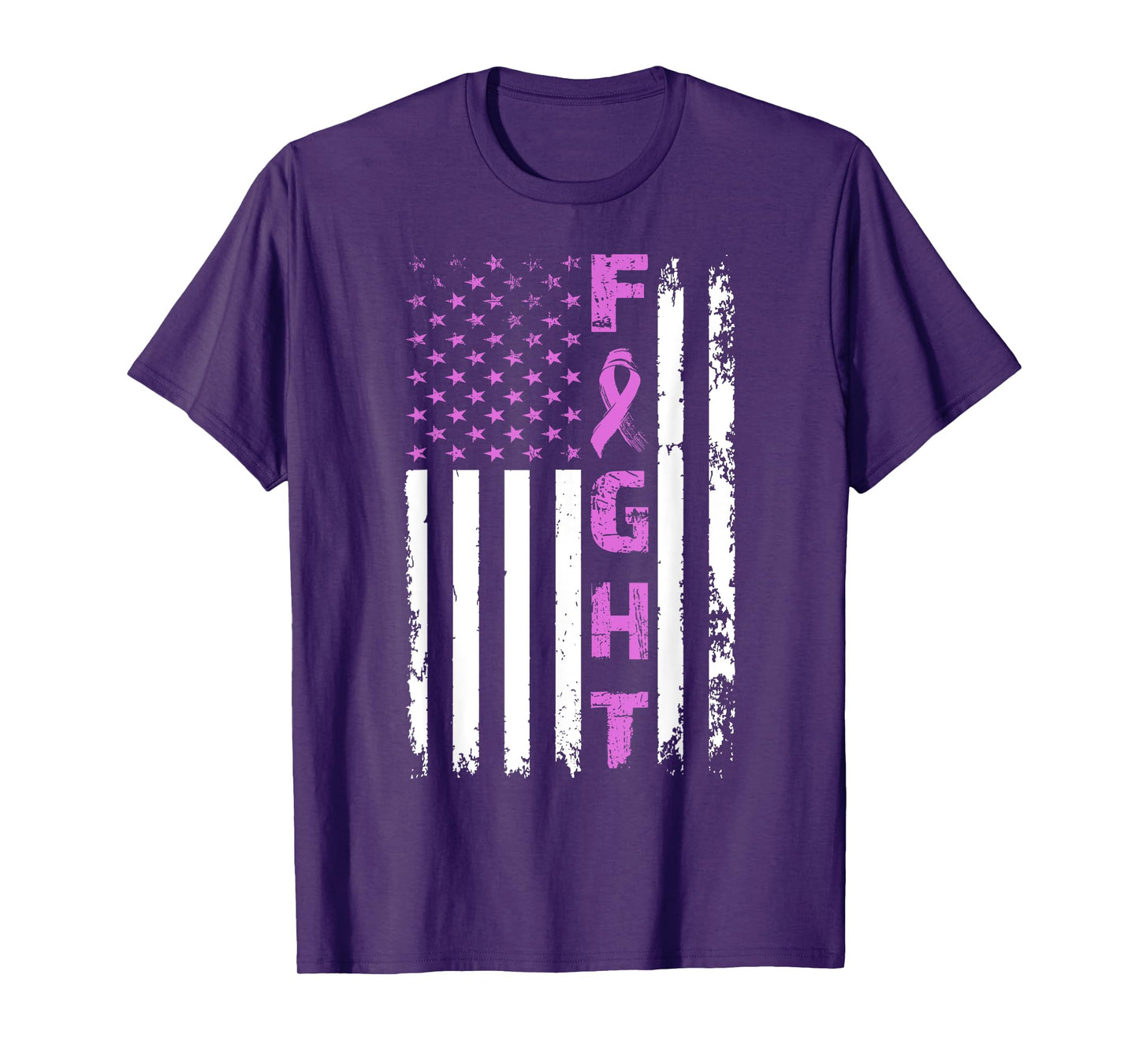 Fight Testicular Cancer American Flag Awareness Survivor T-Shirt