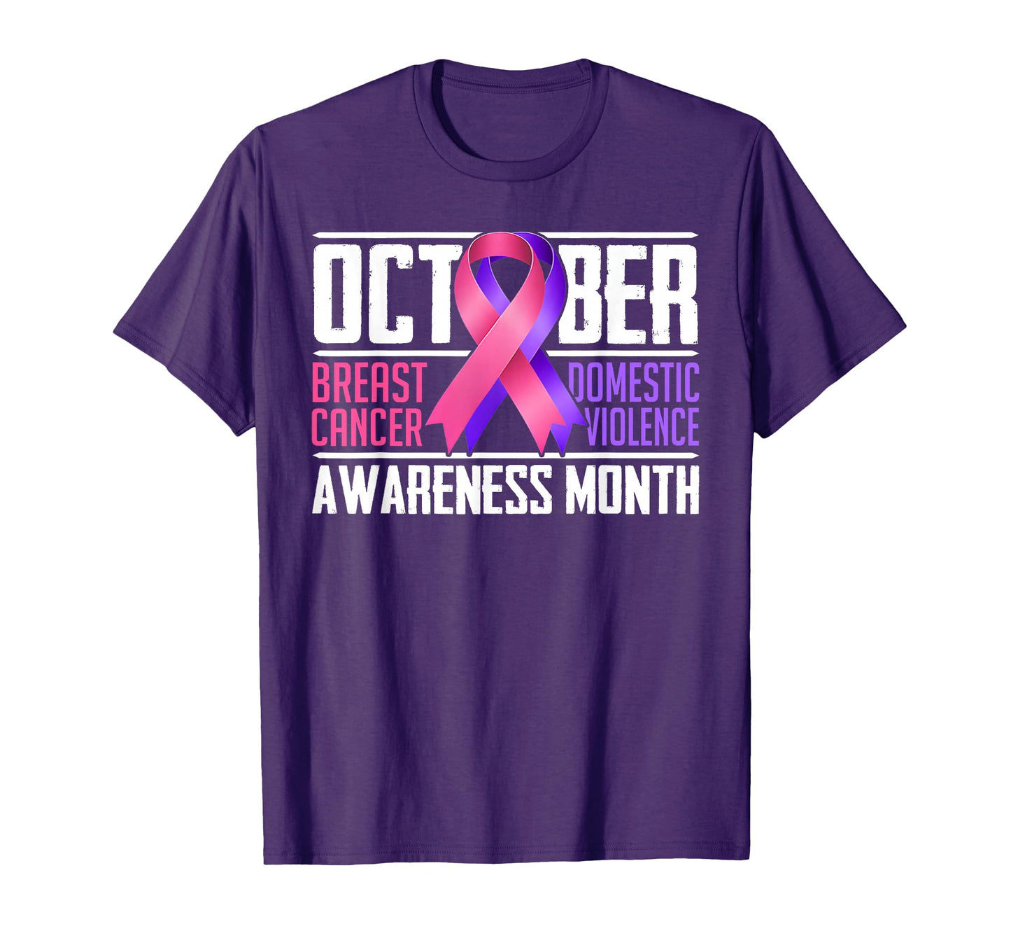 Breast Cancer and Domestic Violence Awareness Month T-Shirt
