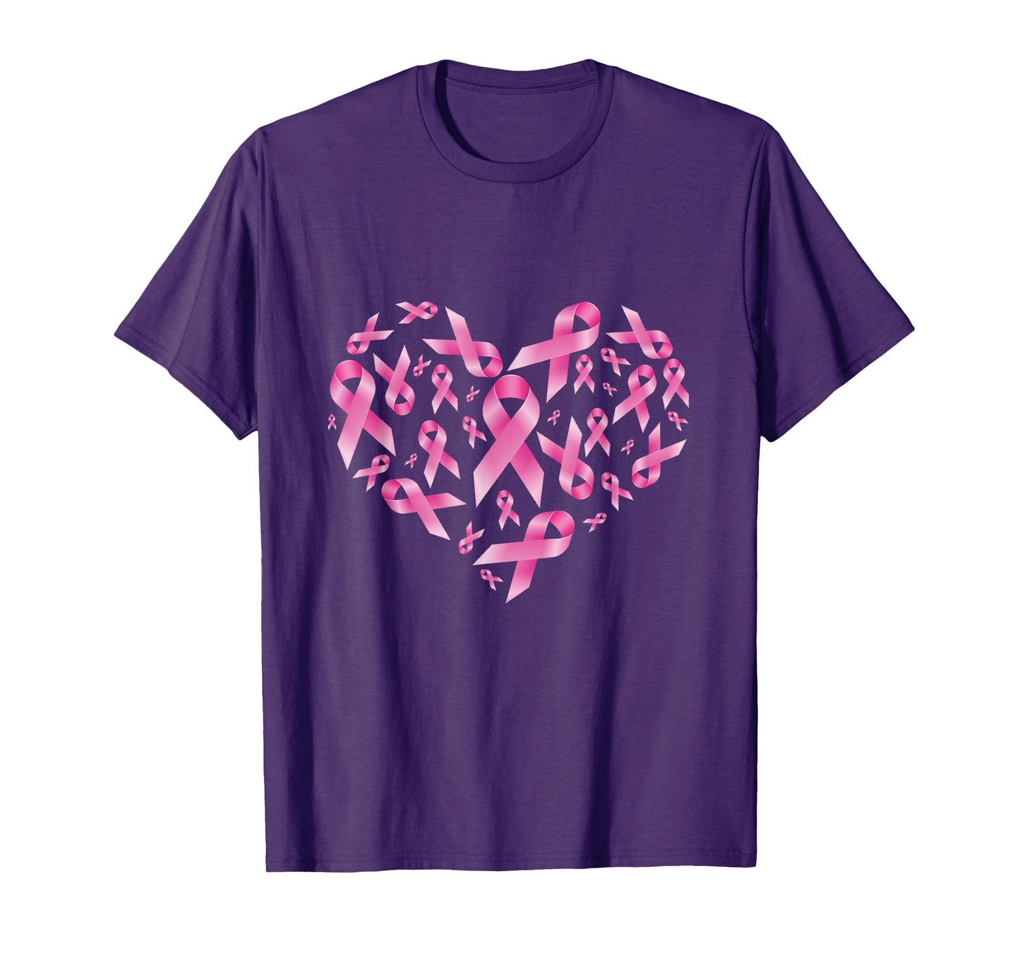 Breast Cancer Awareness Ribbon Heart Warrior T-Shirt