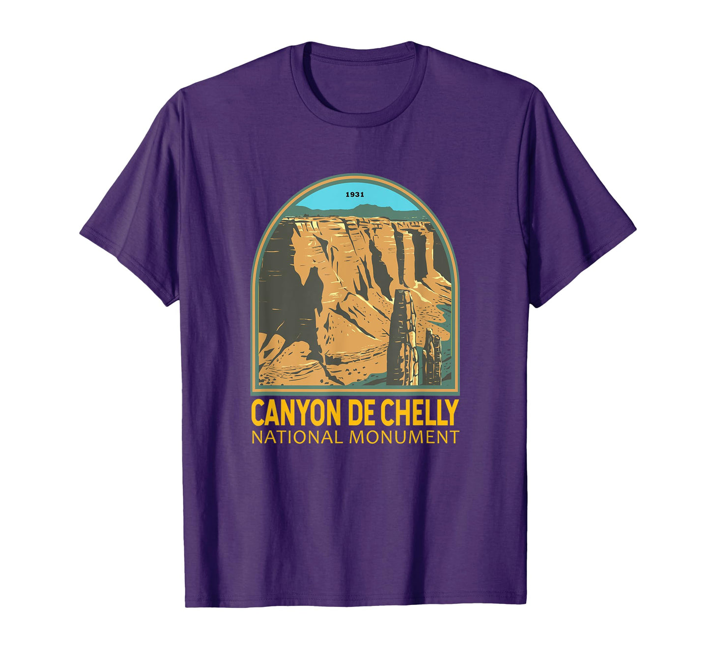 Canyon de Chelly National Monument Arizona Emblem Vintage T-Shirt
