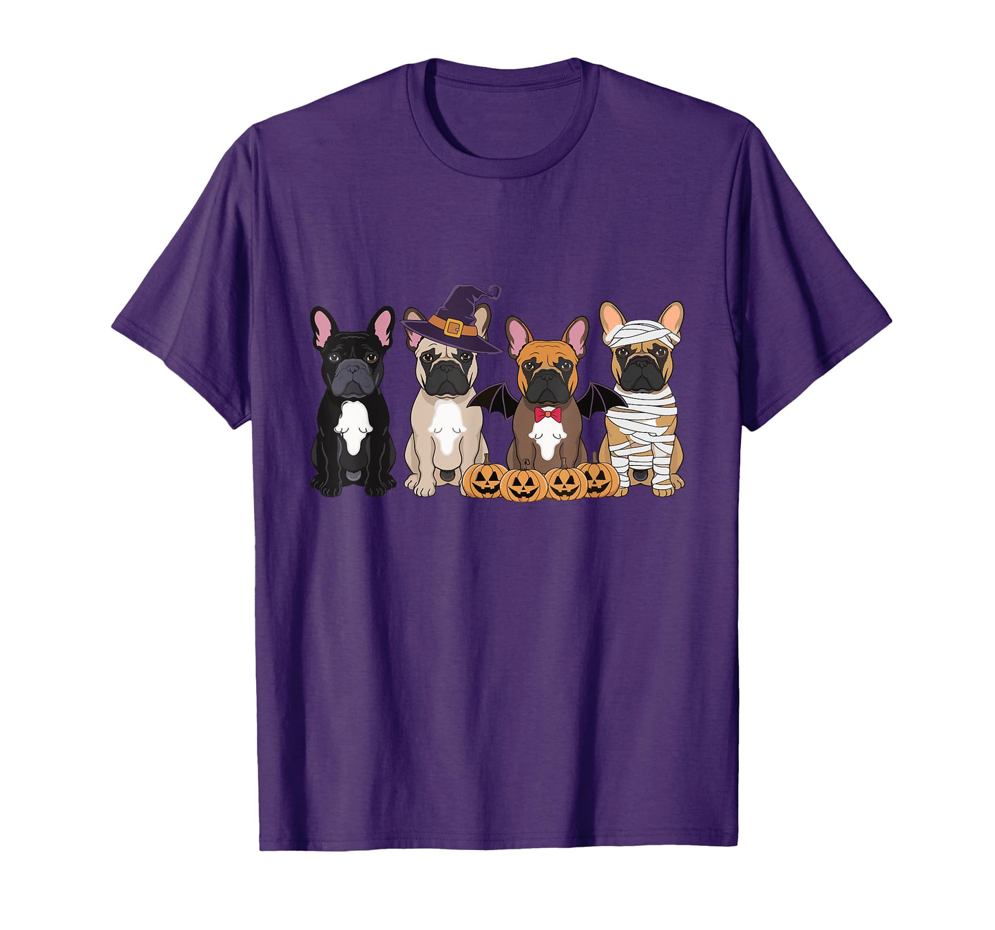 Mummy French Bulldog Halloween French Bulldog Witch Dog Mom T-Shirt