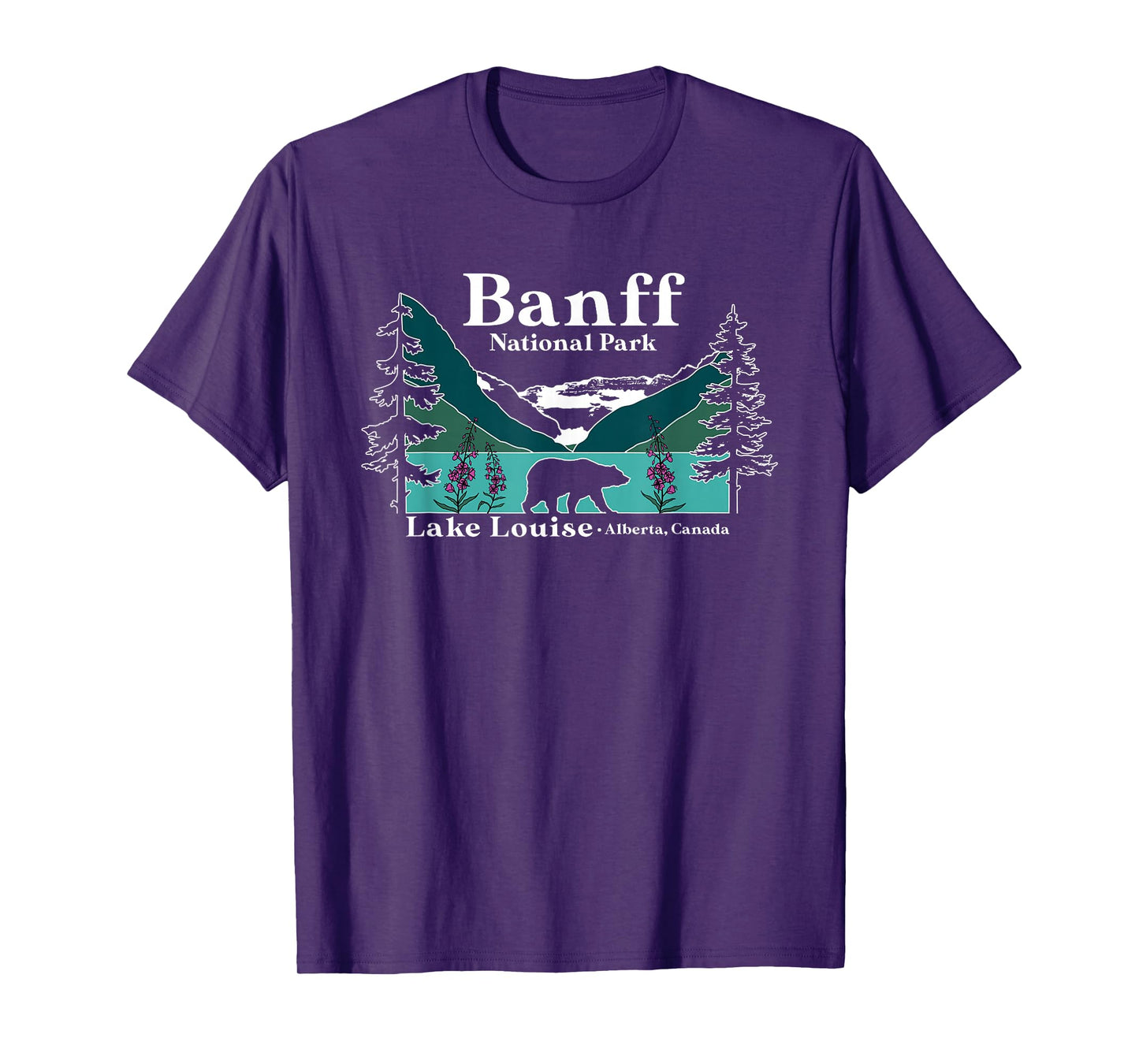 Lake Louise Alberta Banff National Parks Canada Bear T-Shirt