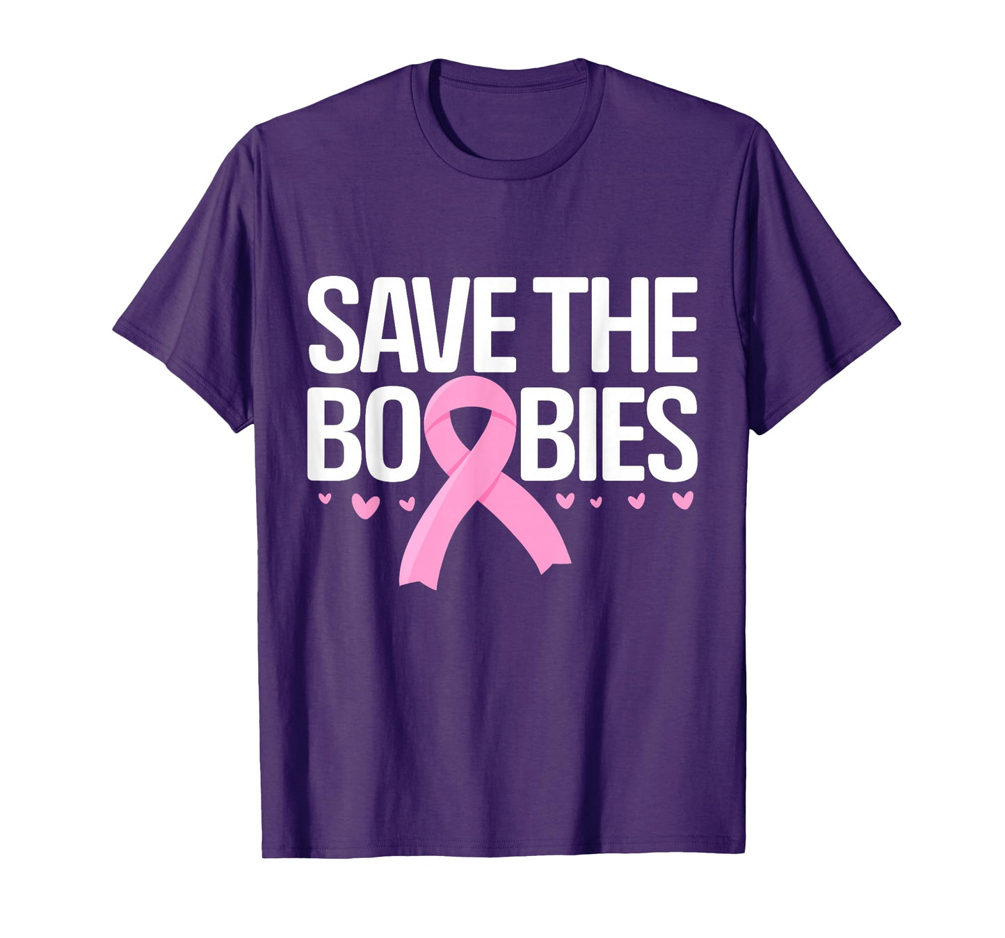 Save The Boobies Boobs Tits Breast Cancer Awareness T-Shirt