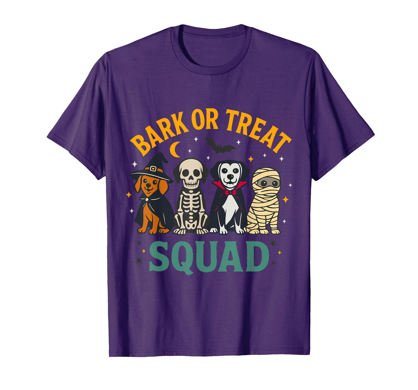 Bark or Treat Squad Halloween Dog Costume Design T-Shirt