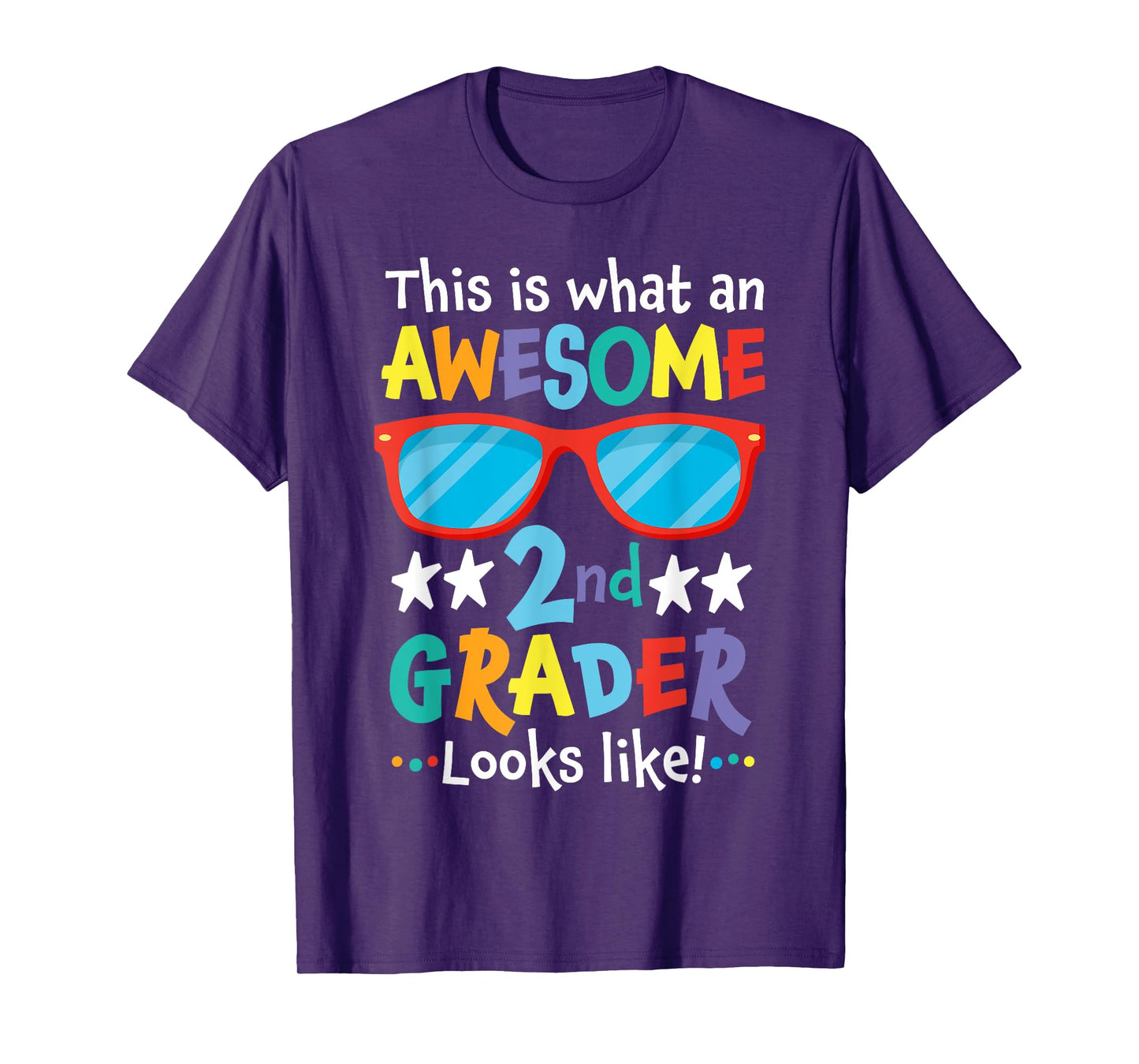 Back to School 2nd Grade Awesome Second Grader Looks Like T-Shirt