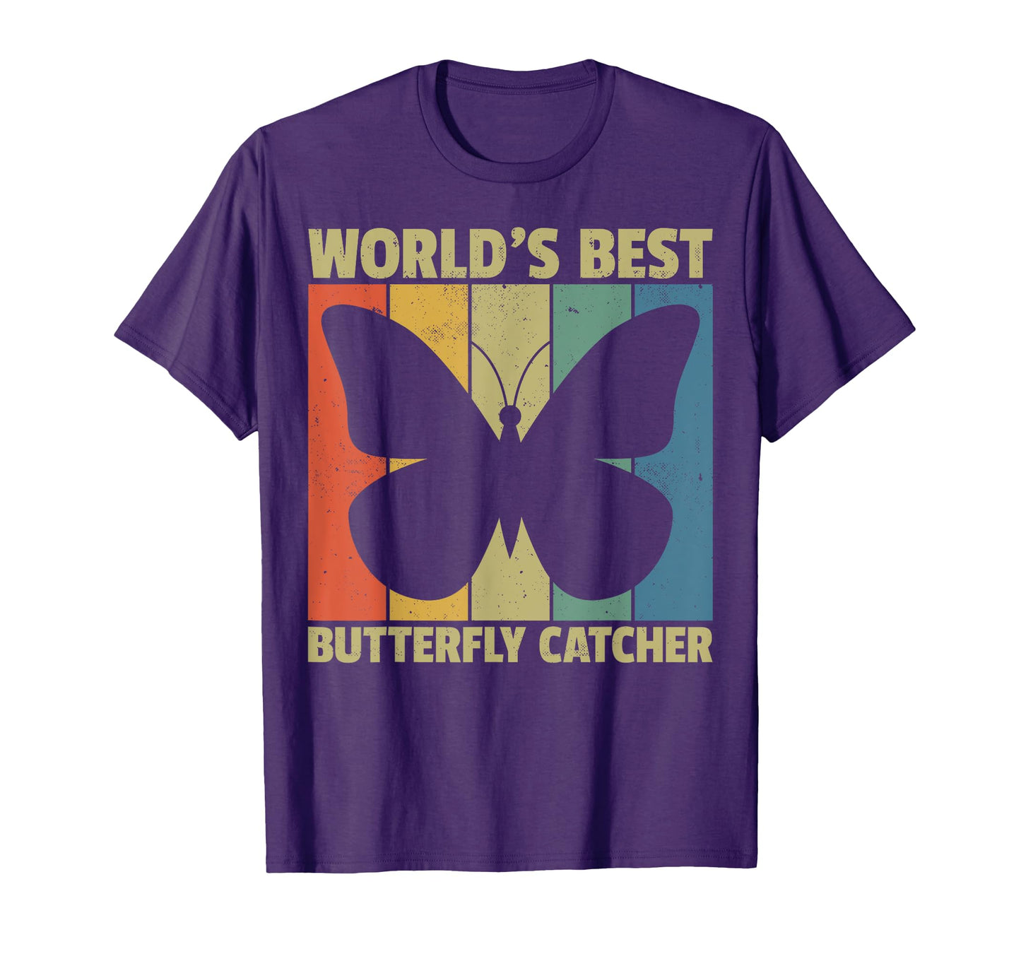 World's Best Butterfly Catcher Retro Nature Lovers T-Shirt