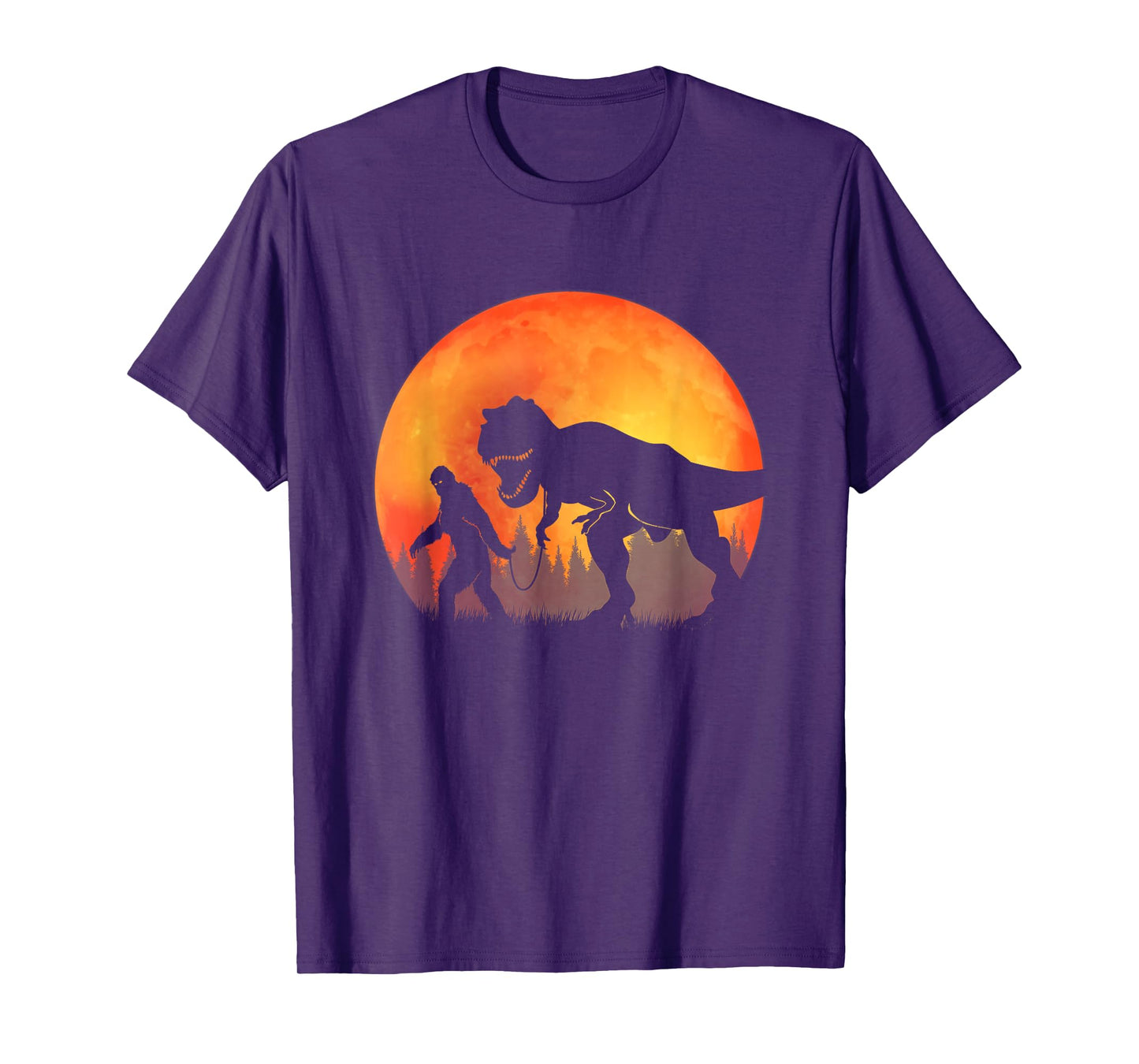 Bigfoot Dinosaur - Bigfoot and TRex T-Shirt