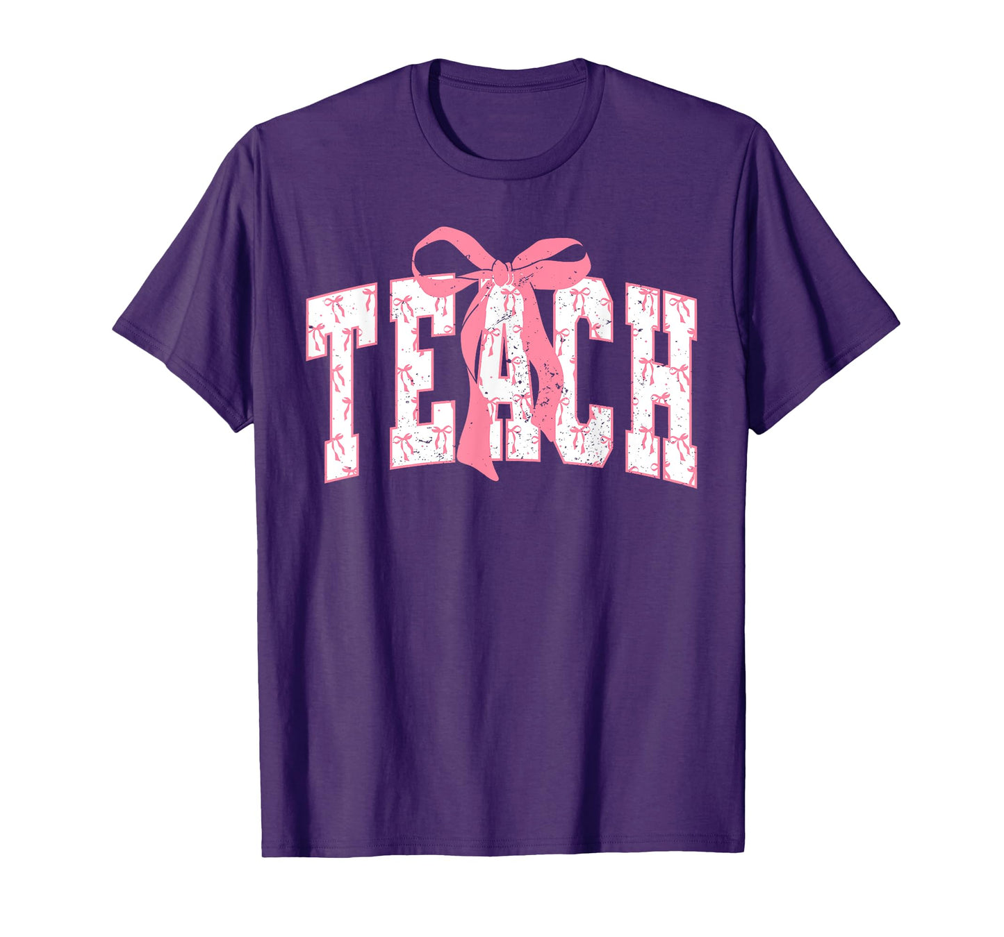 Teach Coquette Bow Teacher Happy First Day Back To School T-Shirt