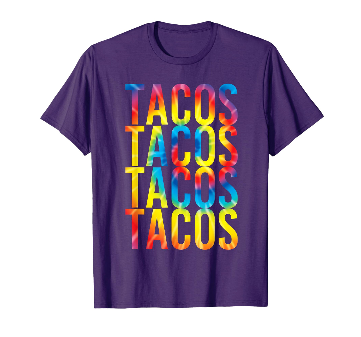 Retro Tacos Vintage Tie Dye Taco Tuesday Mexican Tee T-Shirt