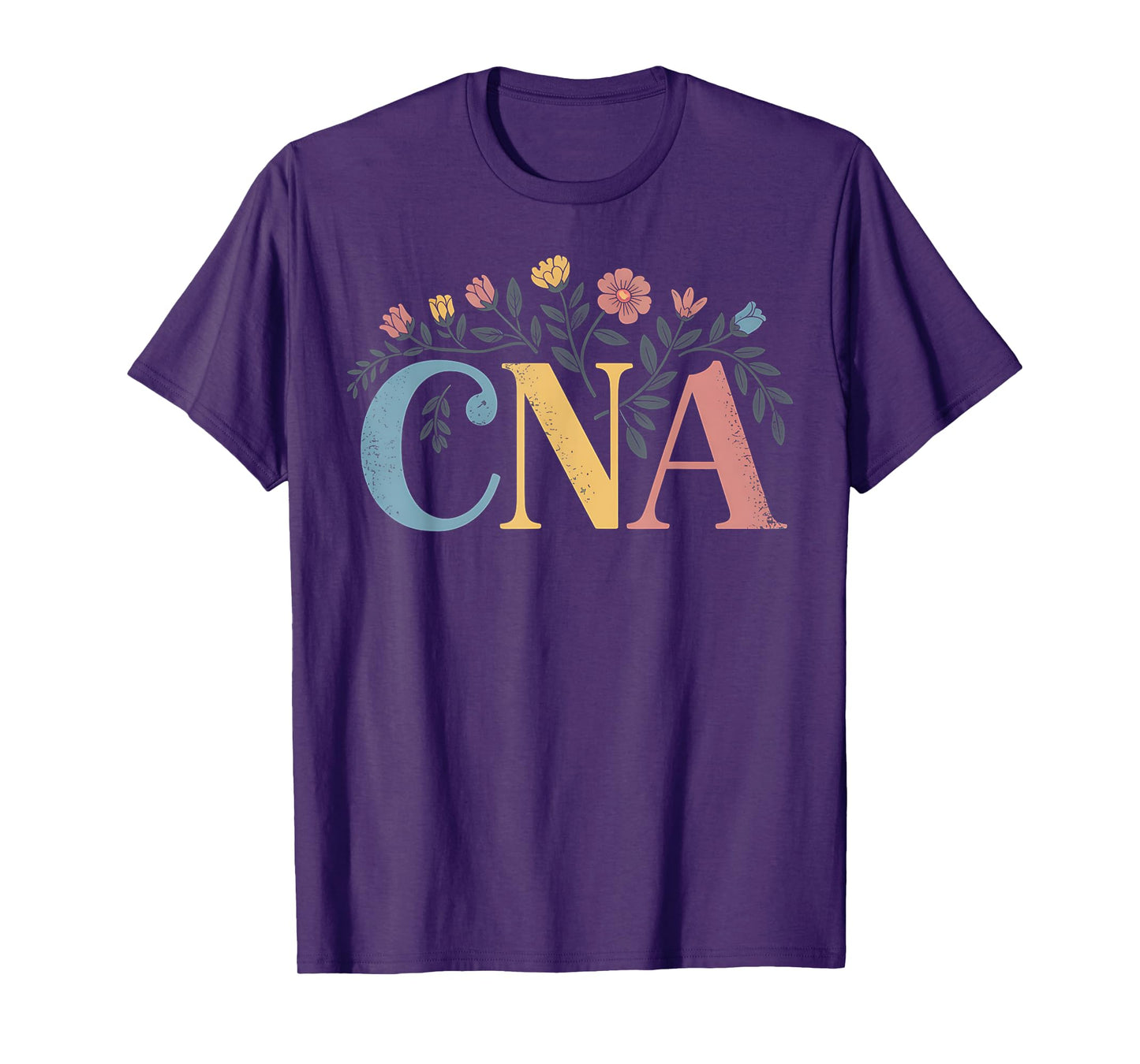CNA Certified Nursing Assistant Floral Gift T-Shirt