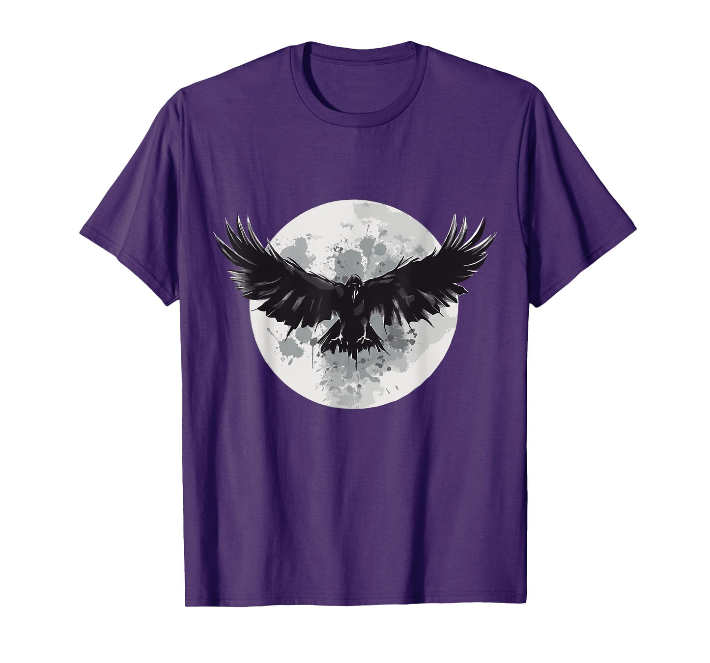 Raven animal print animal lovers crow design animals moon T-Shirt
