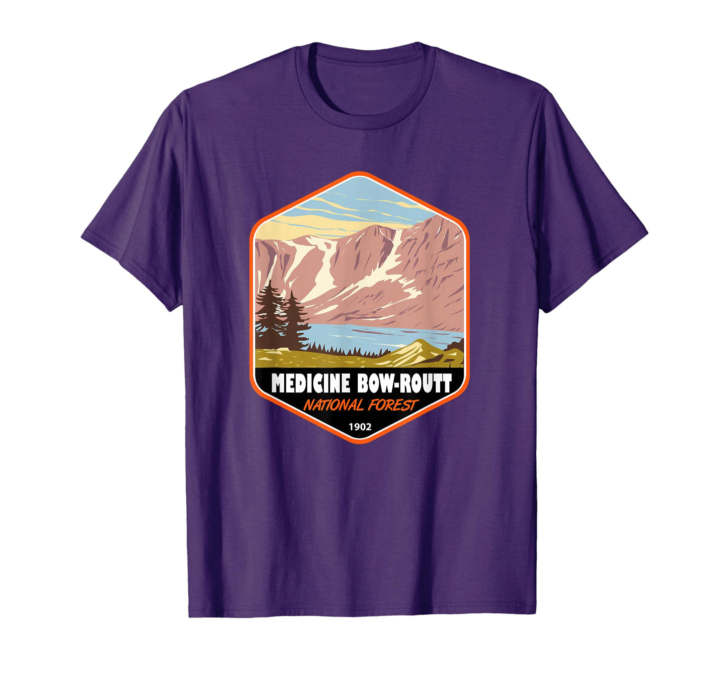 Medicine Bow Routt National Forest Badge T-Shirt