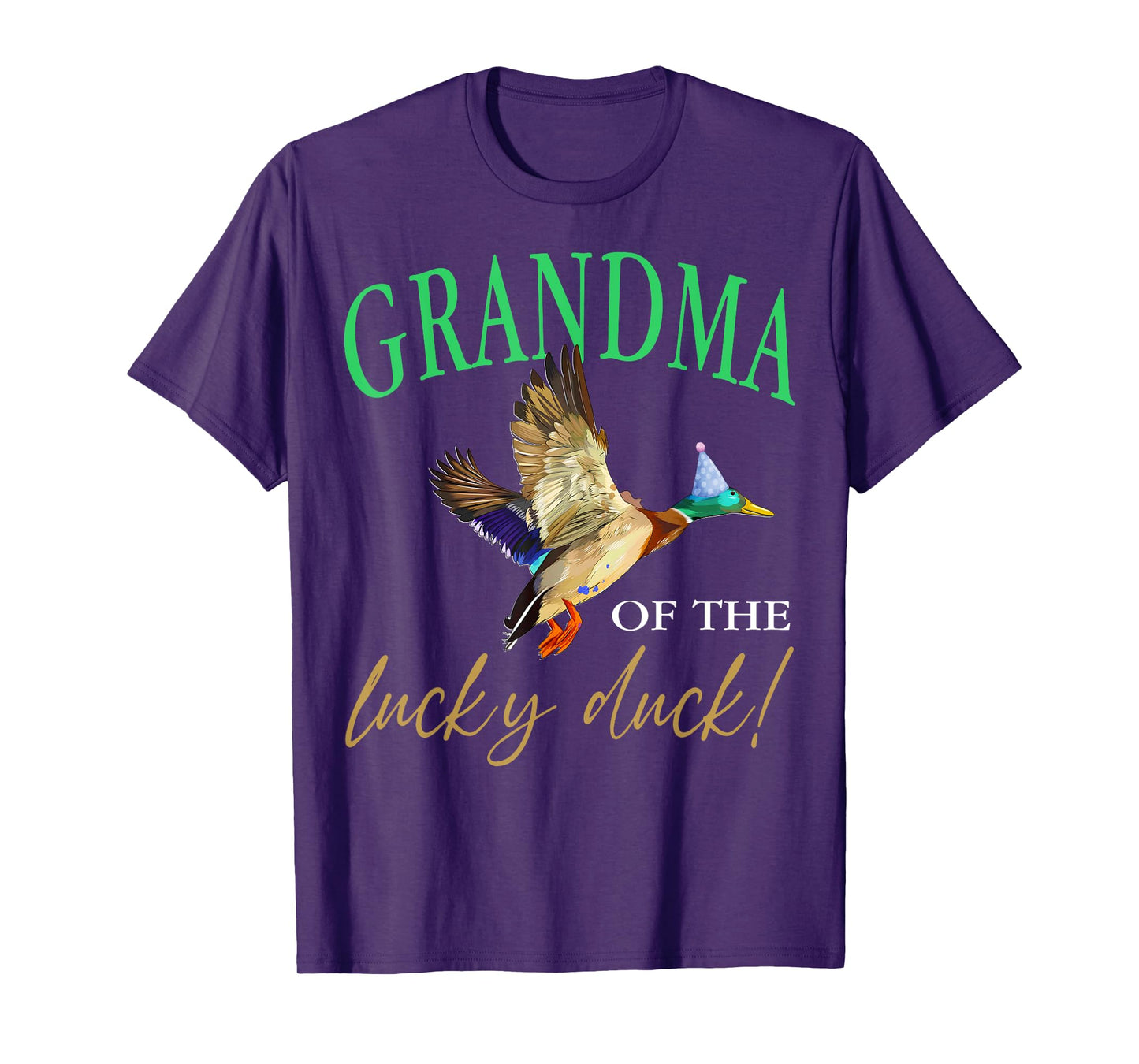 Grandma Of The Birthday Boy One Lucky Duck Birthday1st party T-Shirt