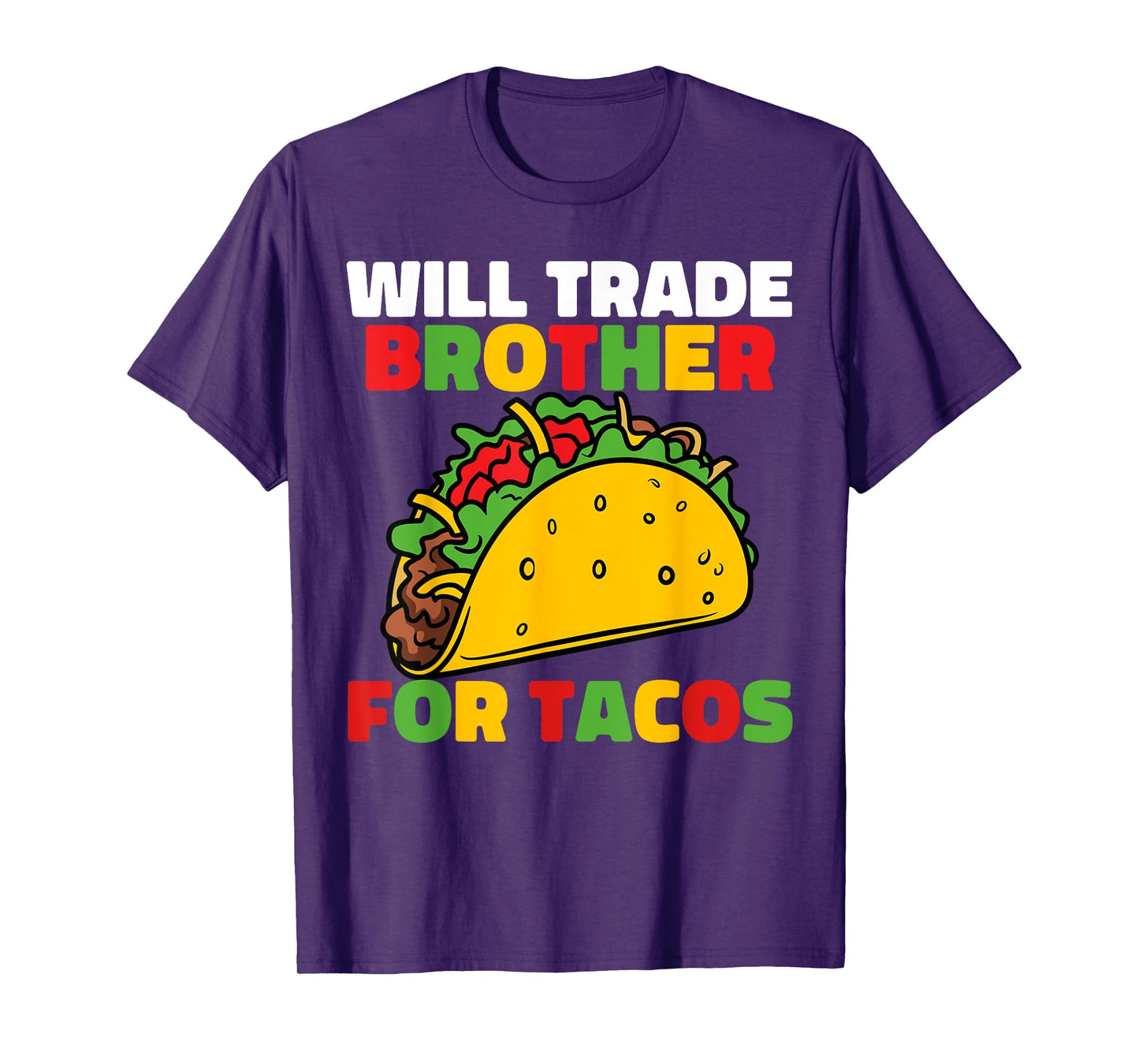 Will Trade Brother For Tacos Girls Cinco De Mayo Kids Taco T-Shirt